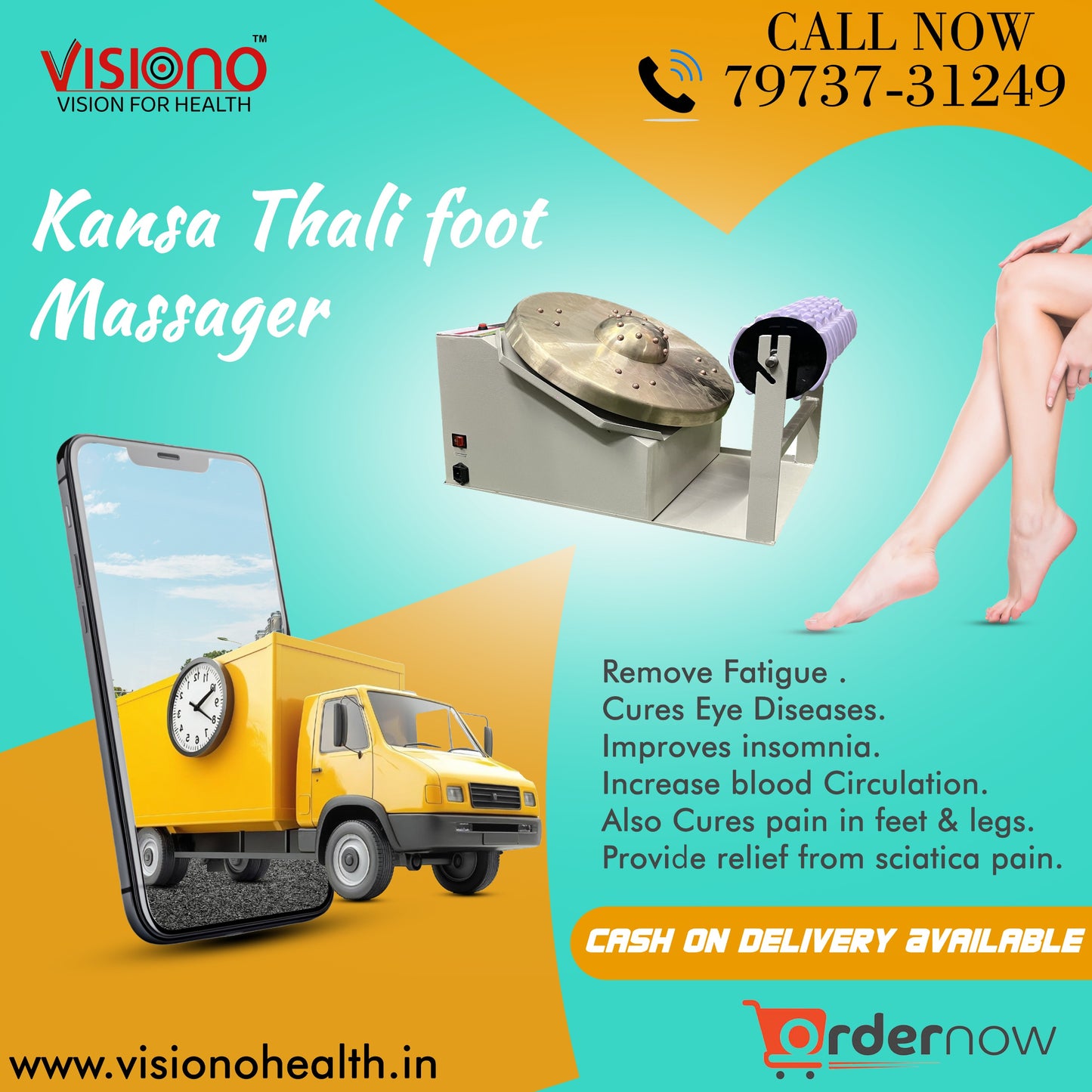 Kansa Thali Foot Massager