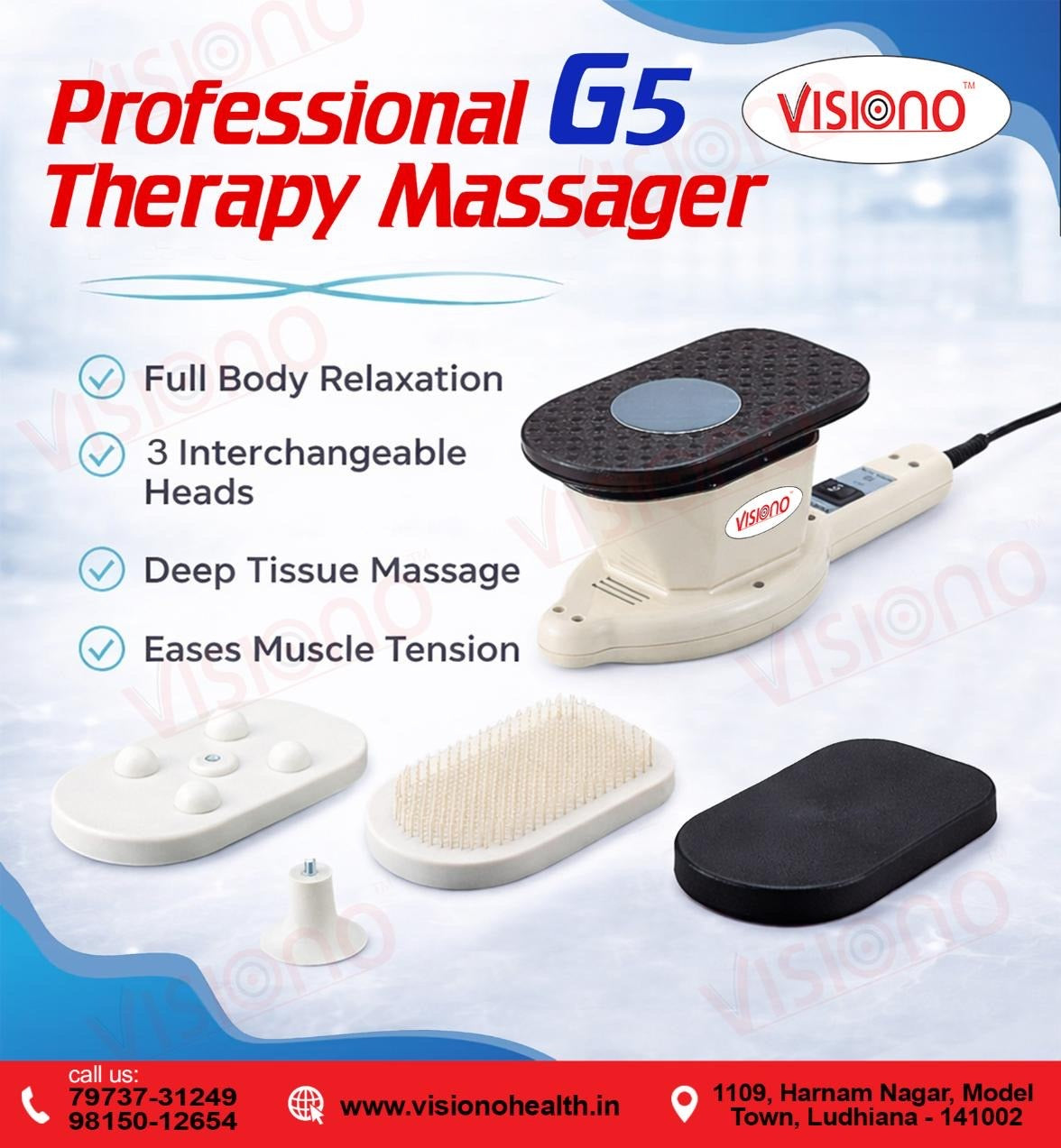 717 Thrive  Physio Powerful Chest Massager | Deep Tissue Vibration Therapy Device