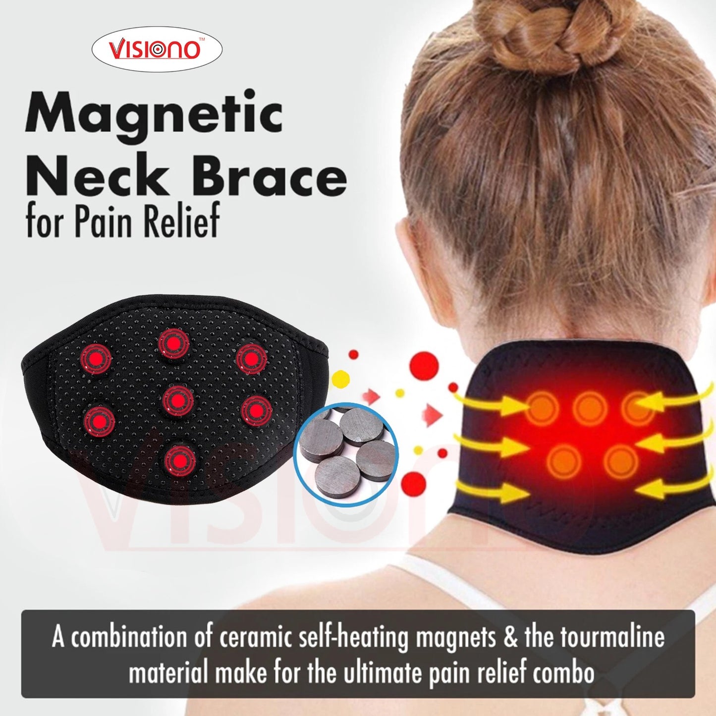 Cervical magnetic belt