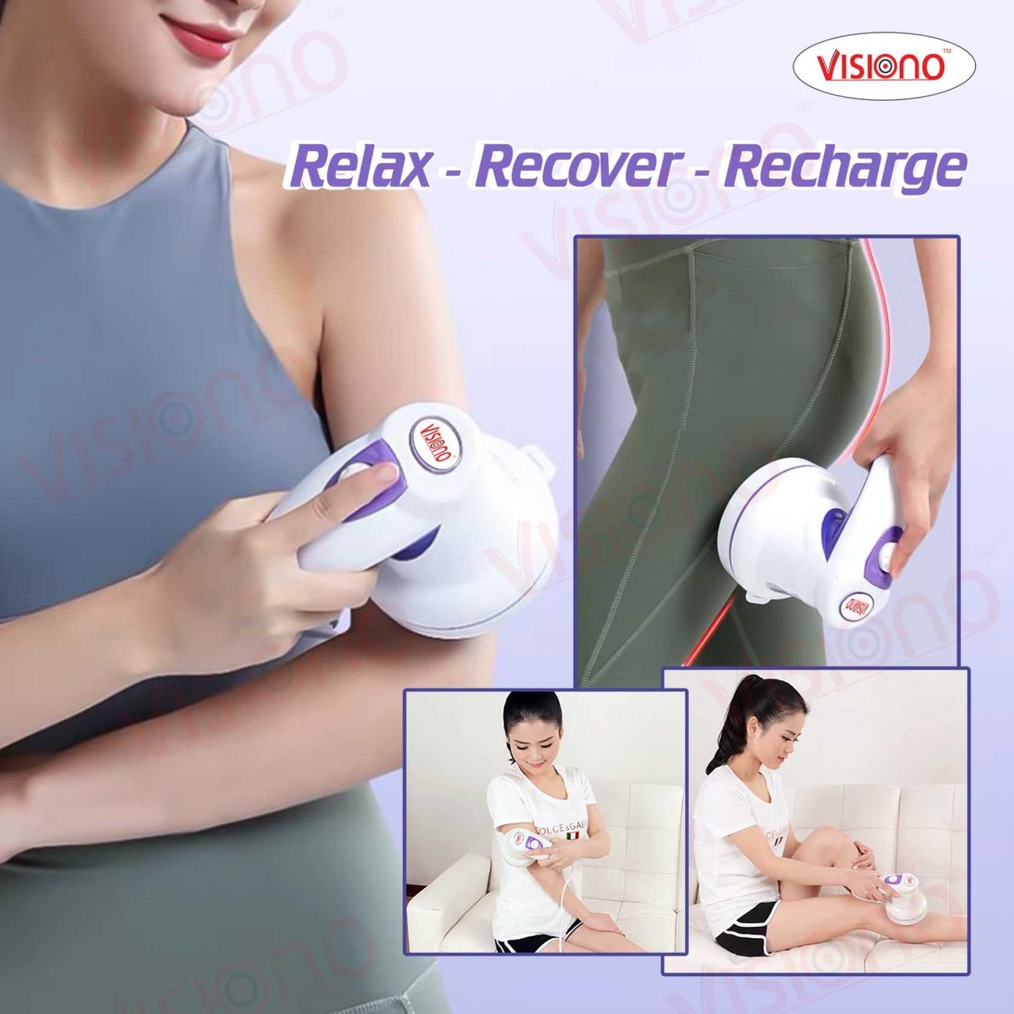 Manipol Electric Body Massager with Multiple Heads