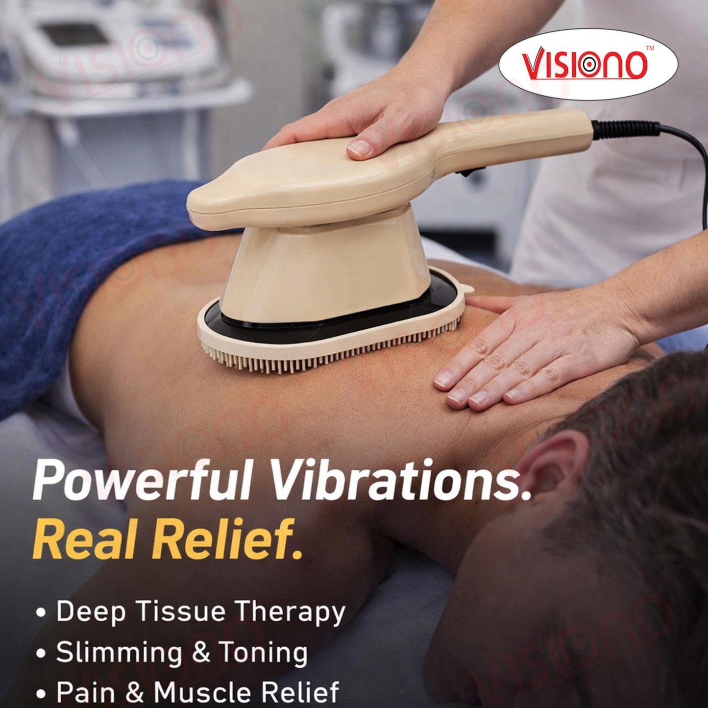 717 Thrive  Physio Powerful Chest Massager | Deep Tissue Vibration Therapy Device