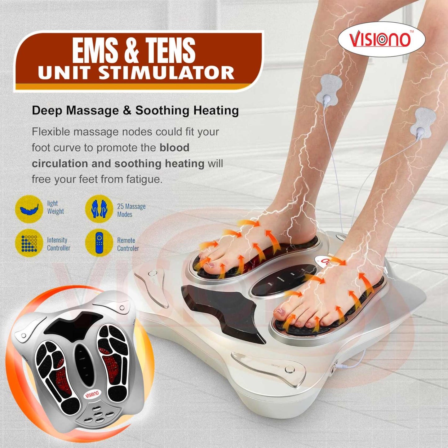 Advanced EMS & TENS Foot Massage Machine