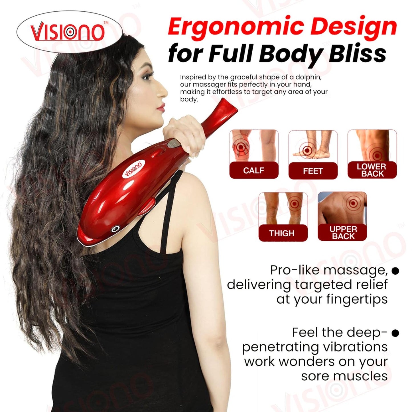 Dolphin Electric Body Massager – Deep Tissue Relaxation & Pain Relief Machine