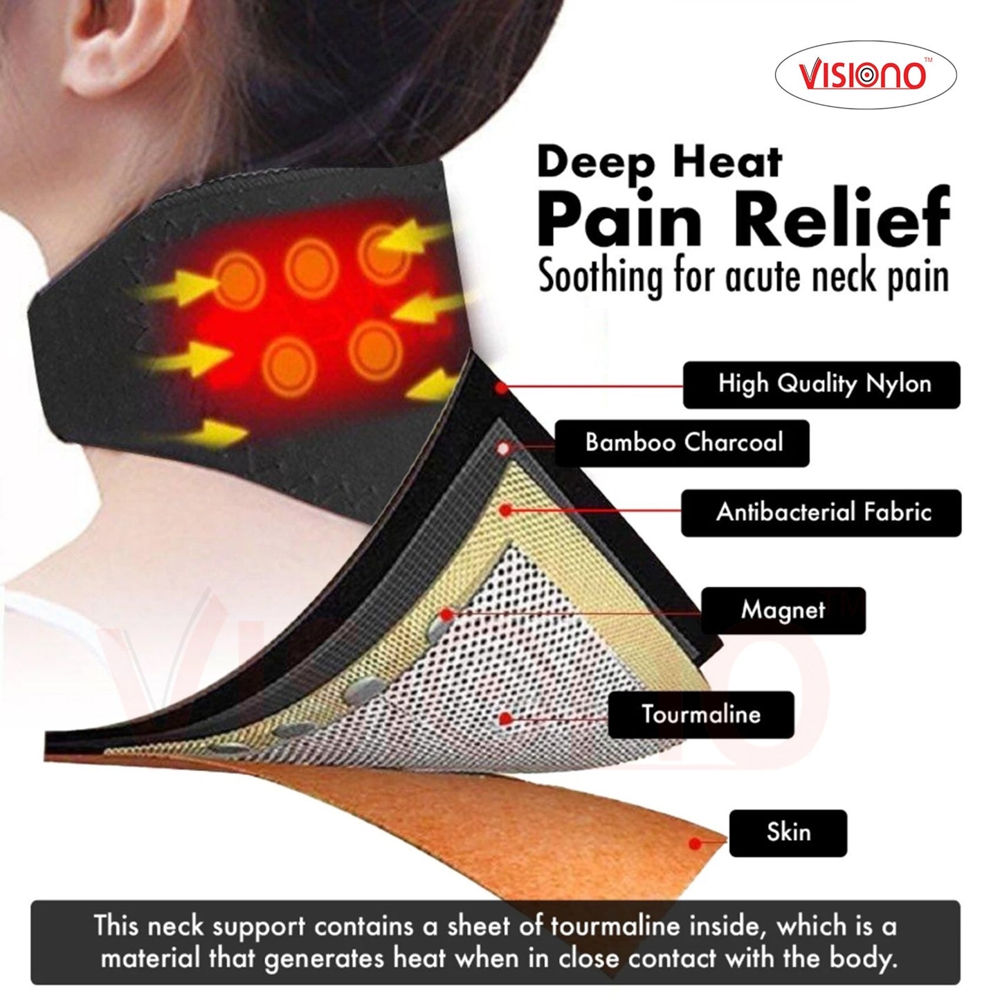 Cervical magnetic belt