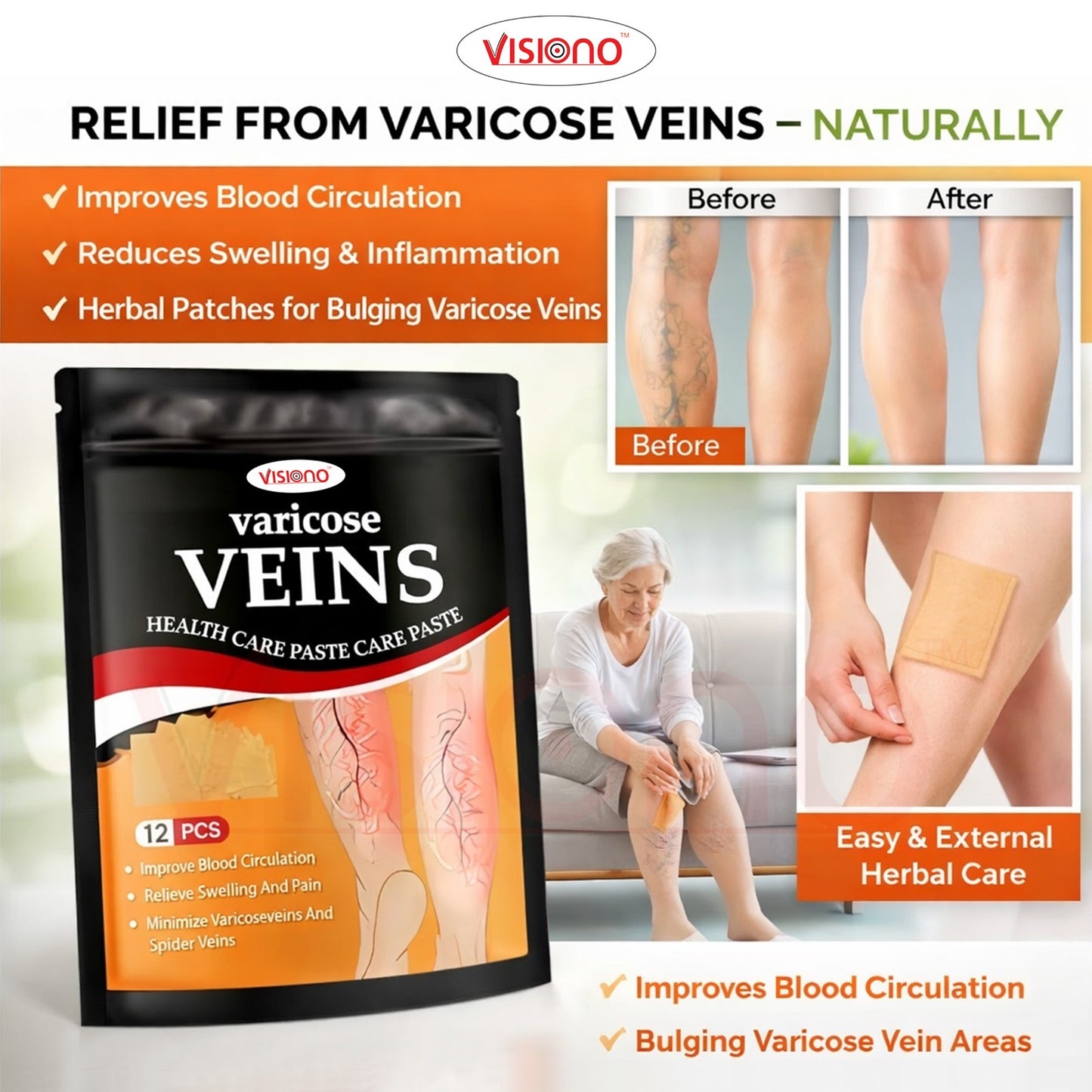 Varicose Veins Herbal Patch