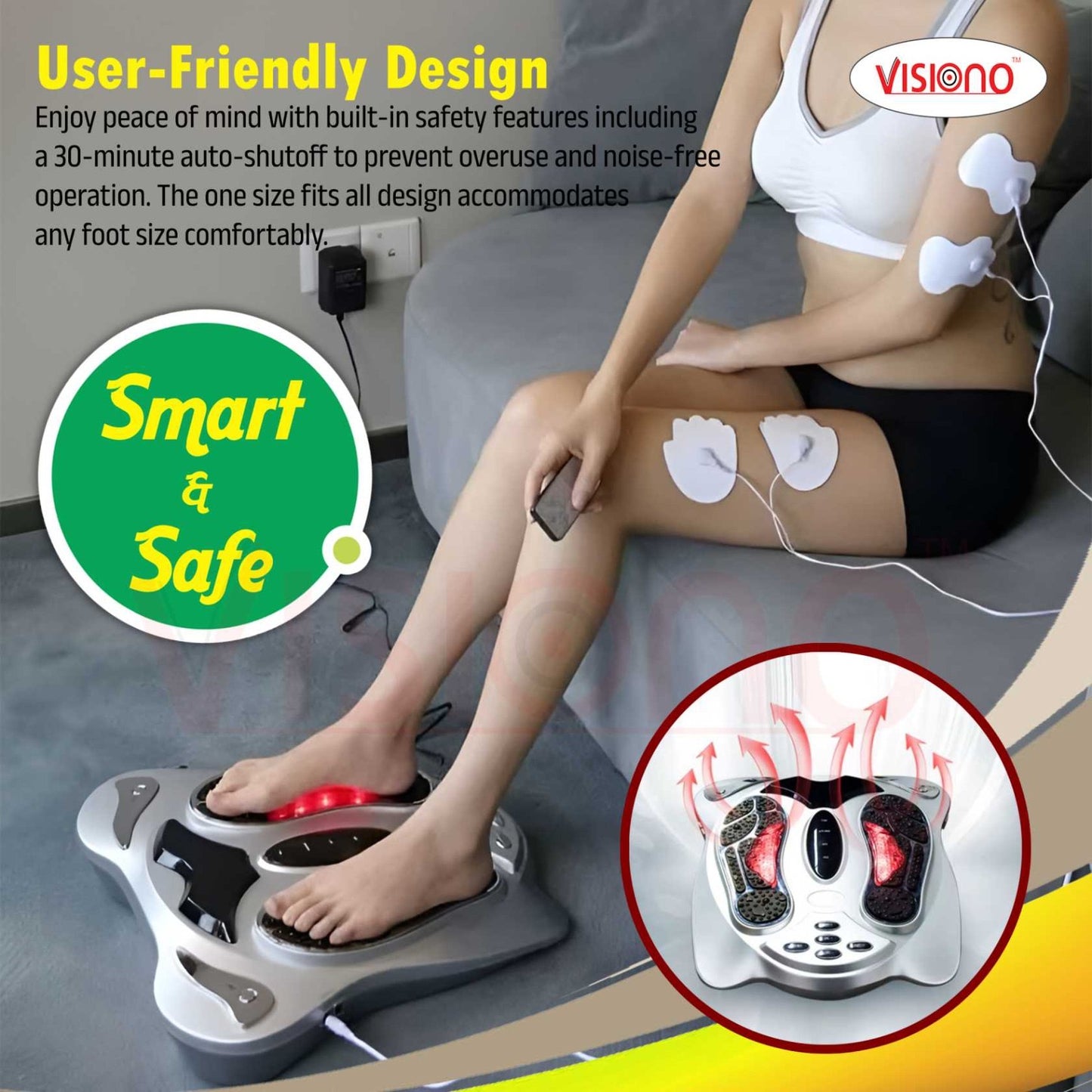 Advanced EMS & TENS Foot Massage Machine