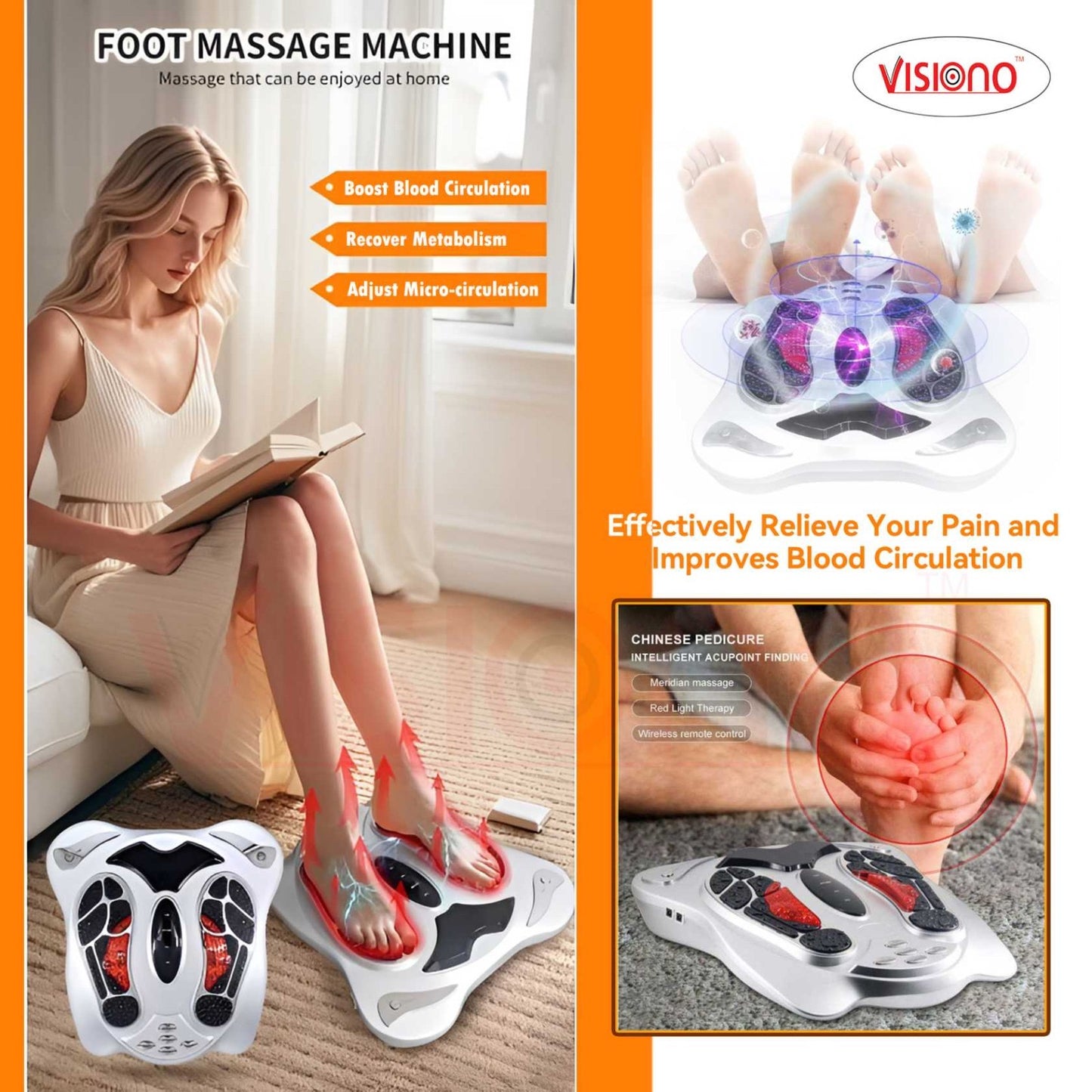 Advanced EMS & TENS Foot Massage Machine