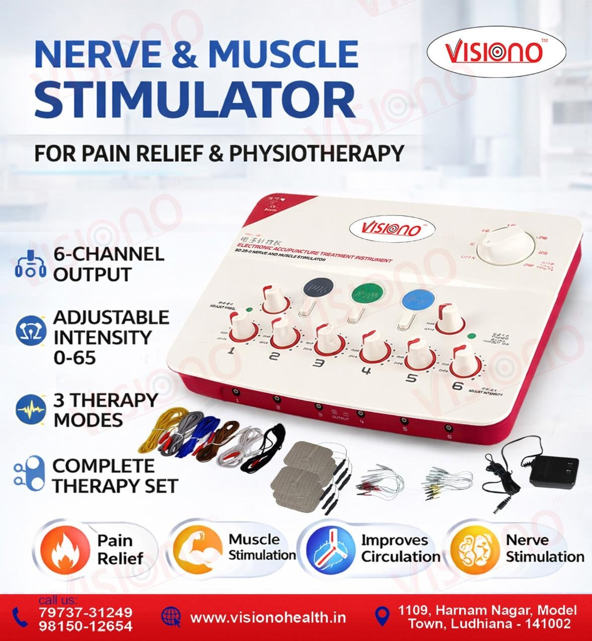 Needles Stimulator – Precision Needling Pain Relief Device (6 Channel Therapy System)