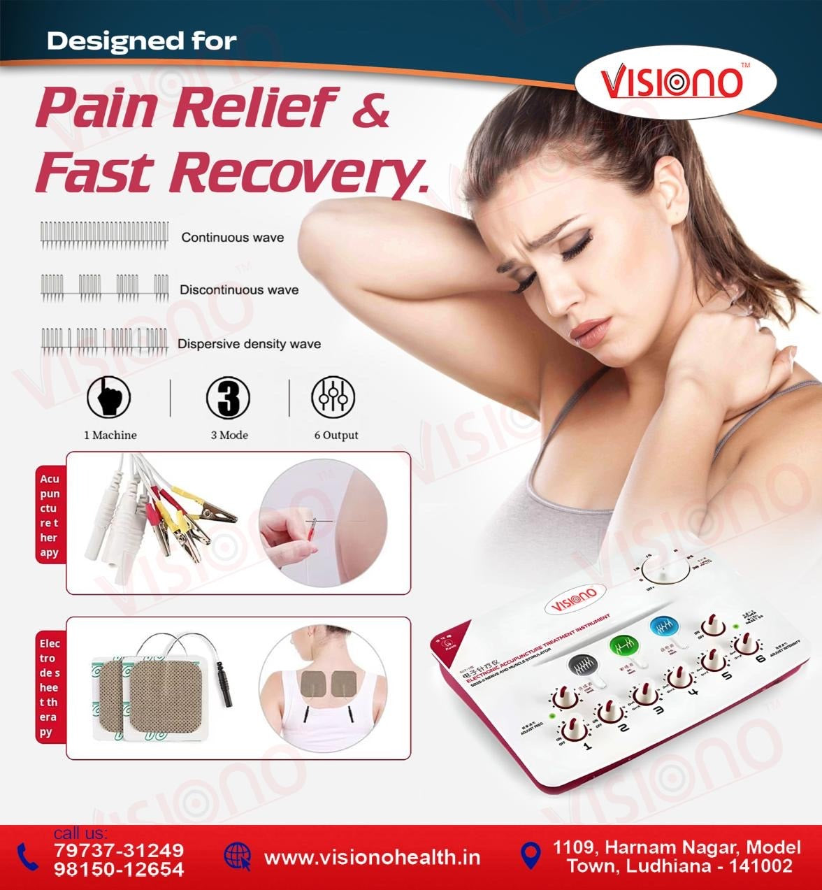 Needles Stimulator – Precision Needling Pain Relief Device (6 Channel Therapy System)