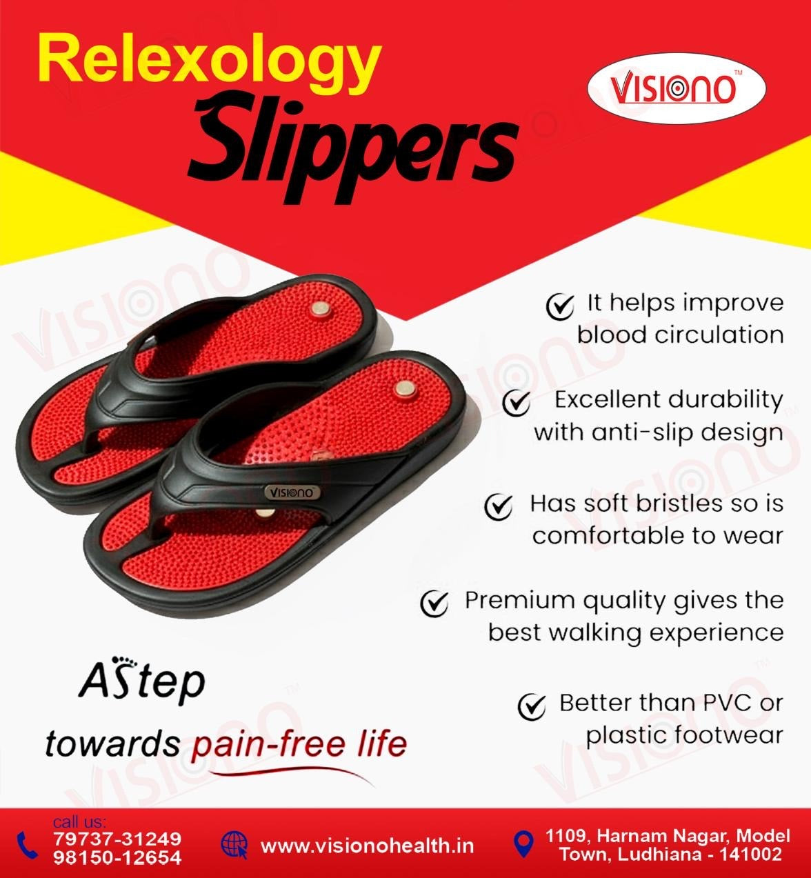Acupressure  Chappal magnetic