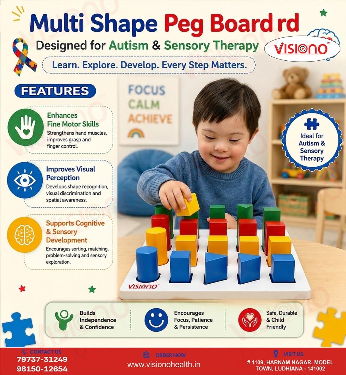 Multi Shape Peg Board