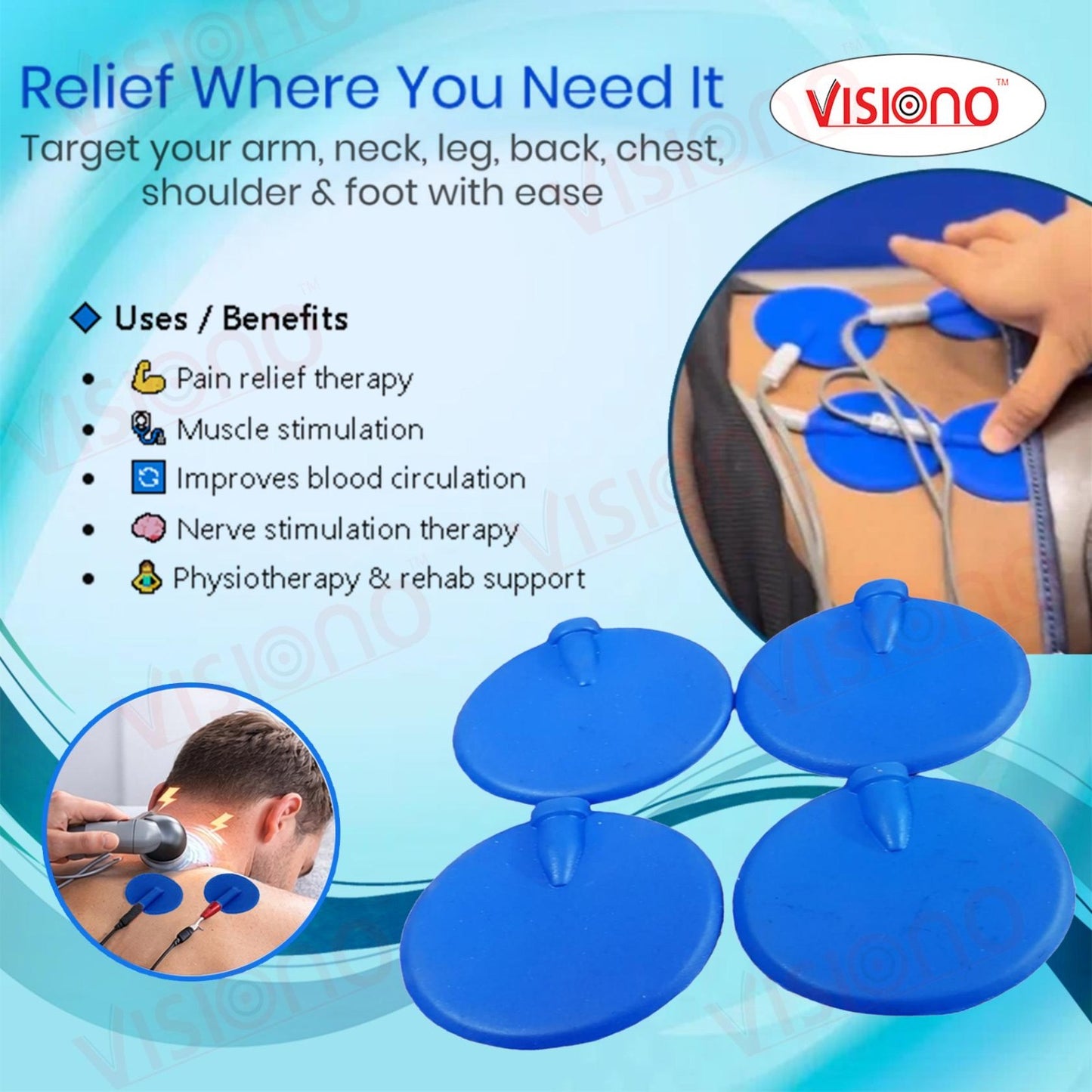 TENS Electrode Pads – Pain Relief & Therapy Pads