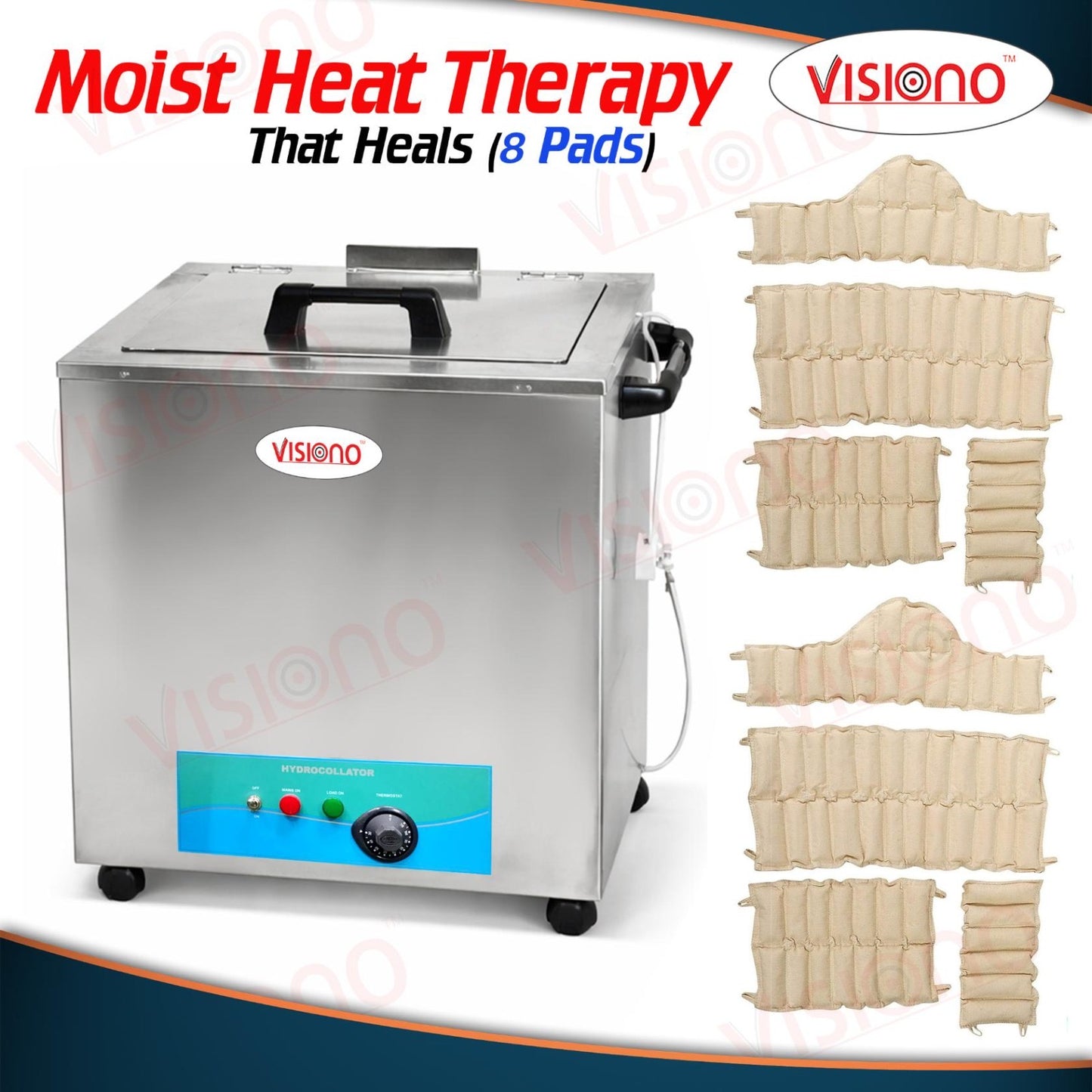 Hydrocollator 8 Pack Unit – Professional Moist Heat Therapy Machine for Physiotherapy