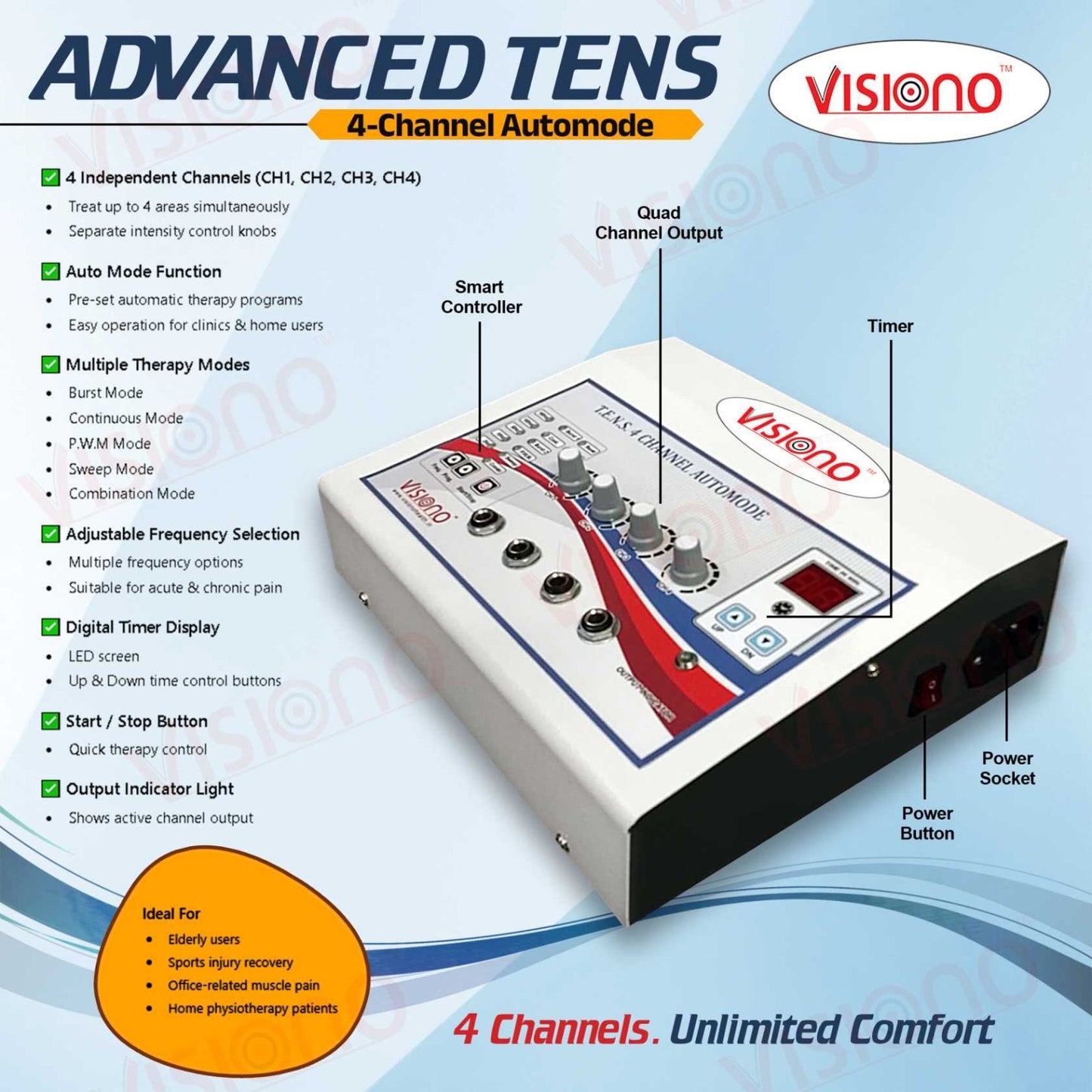 TENS 4 Channel Automode Machine