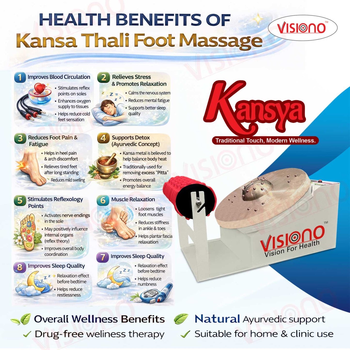 Kansa Thali Foot Massager