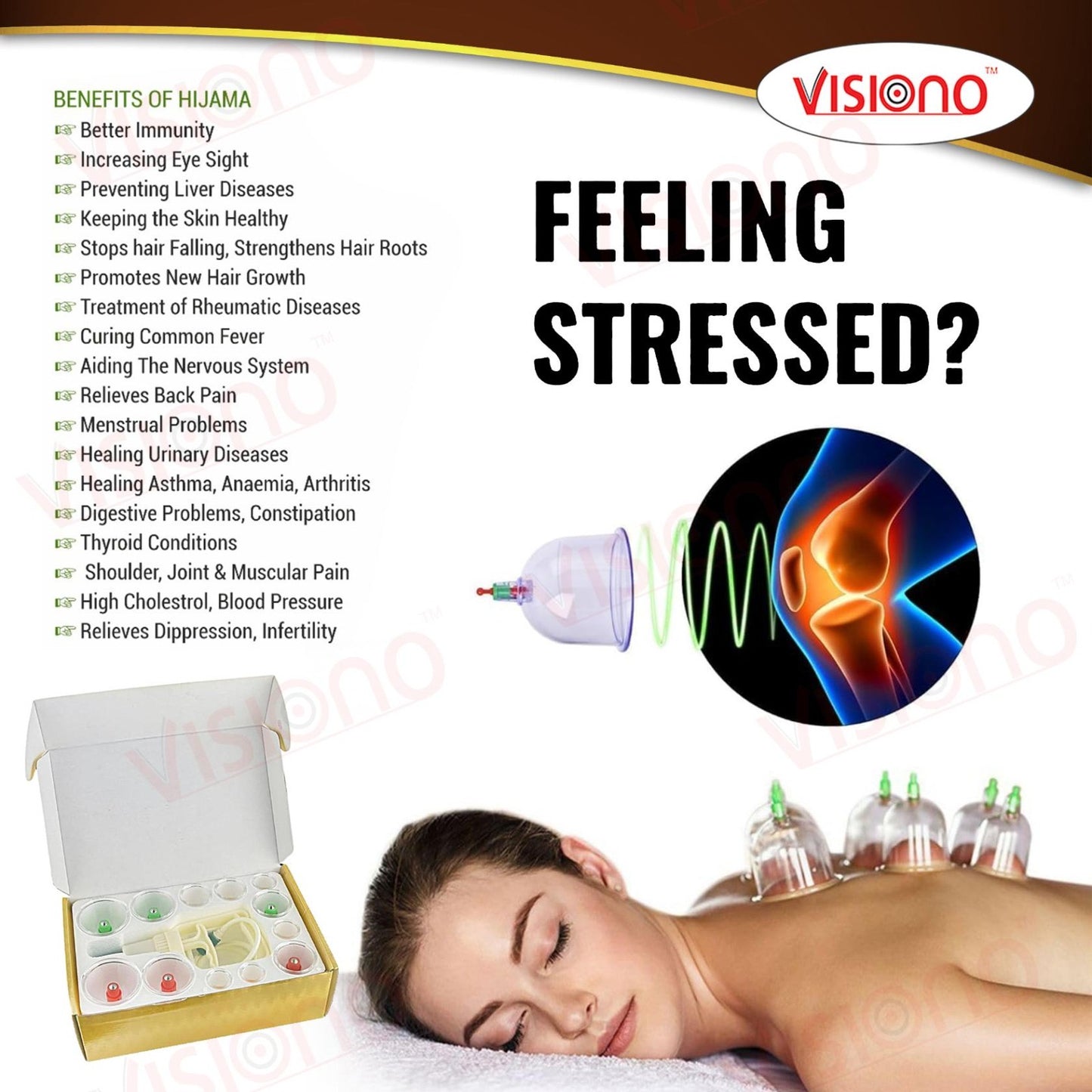 12 pcs golden Therapy Cups Sets, Cupping Vacuum Suction Cups Sets for Cellulite Cupping Massage Back Pain Relief
