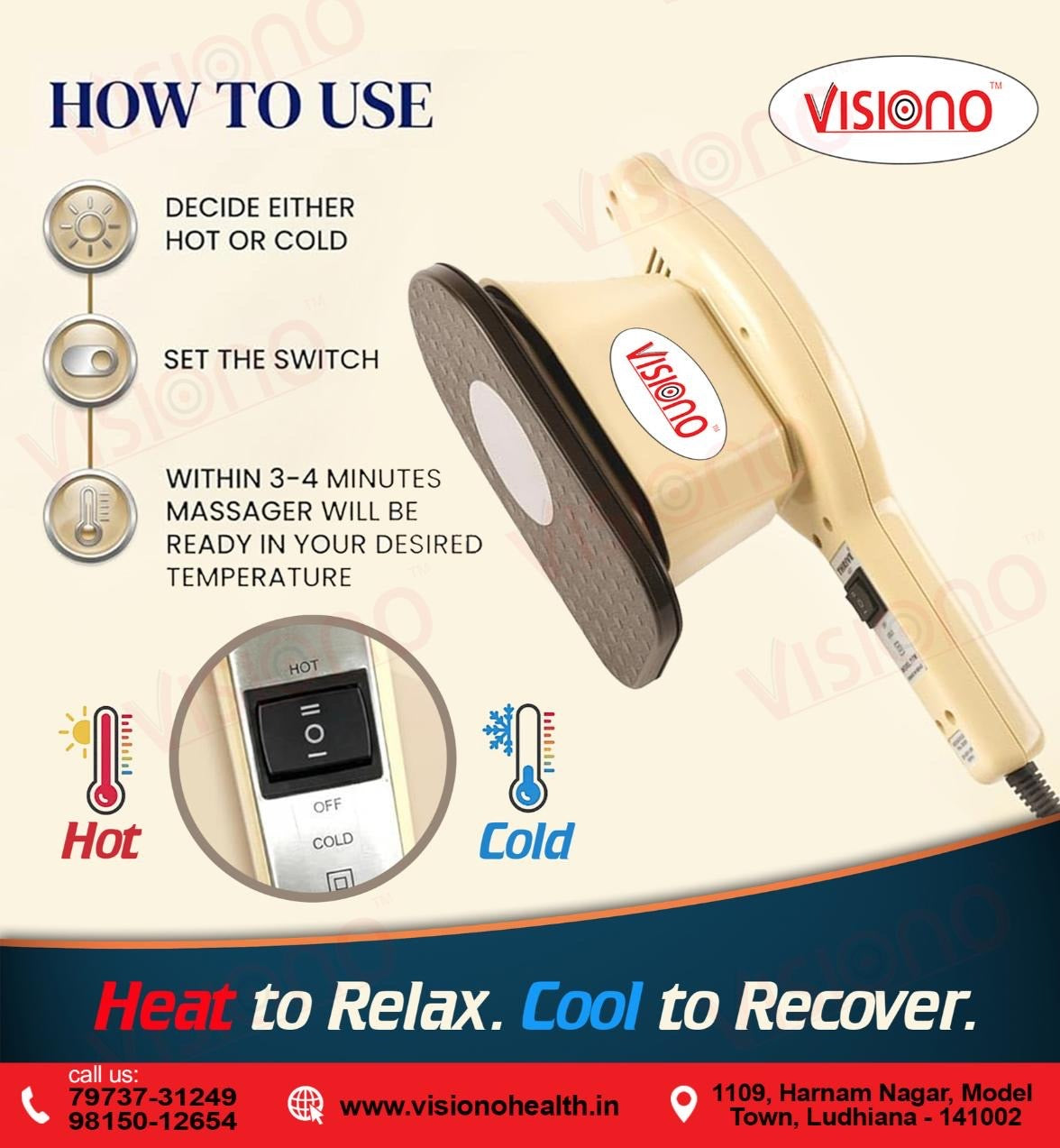 717 Thrive  Physio Powerful Chest Massager | Deep Tissue Vibration Therapy Device