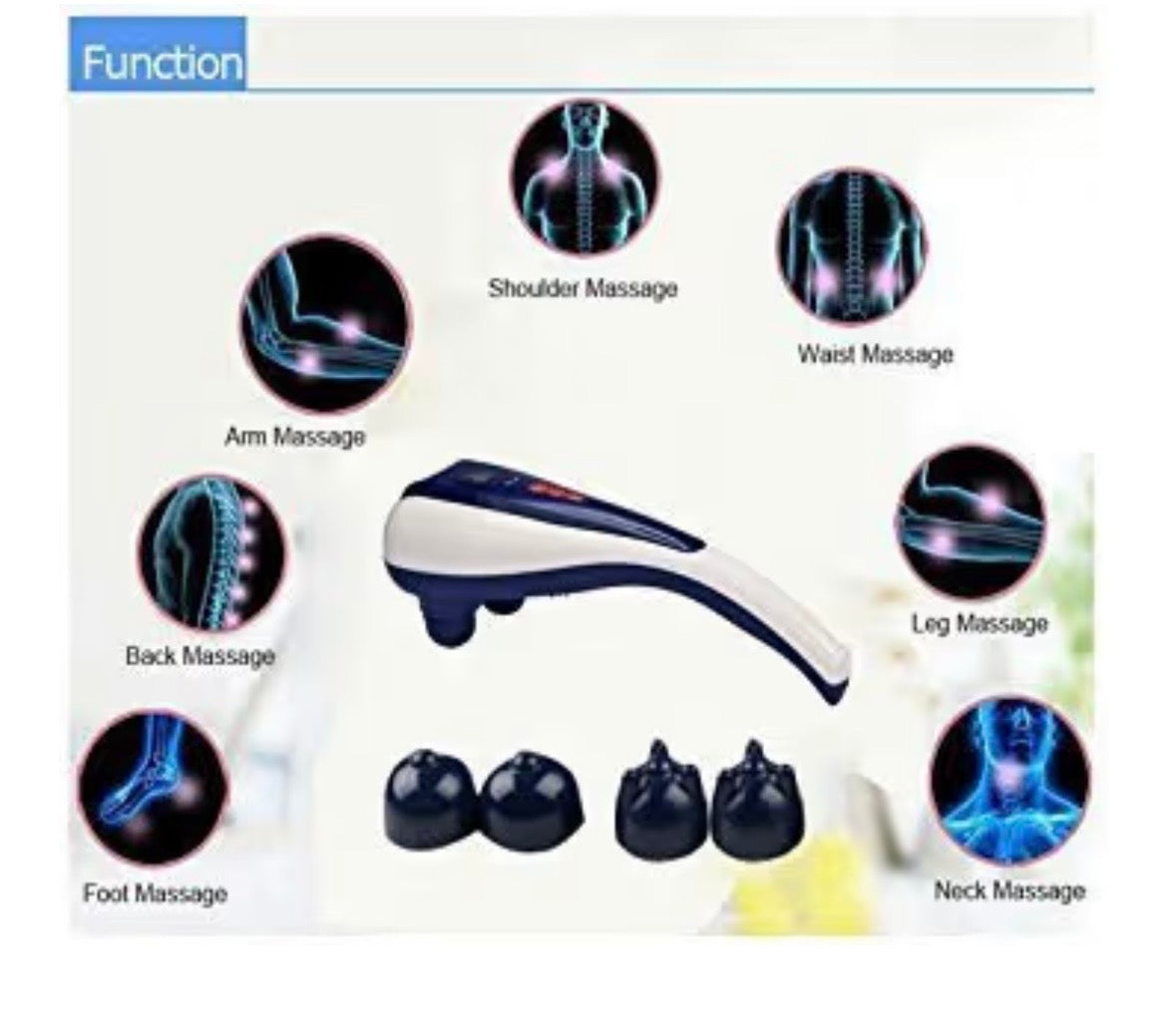 Dual Head Dolphin Body Massager – Deep Tissue Pain Relief & Muscle Relaxation Machine