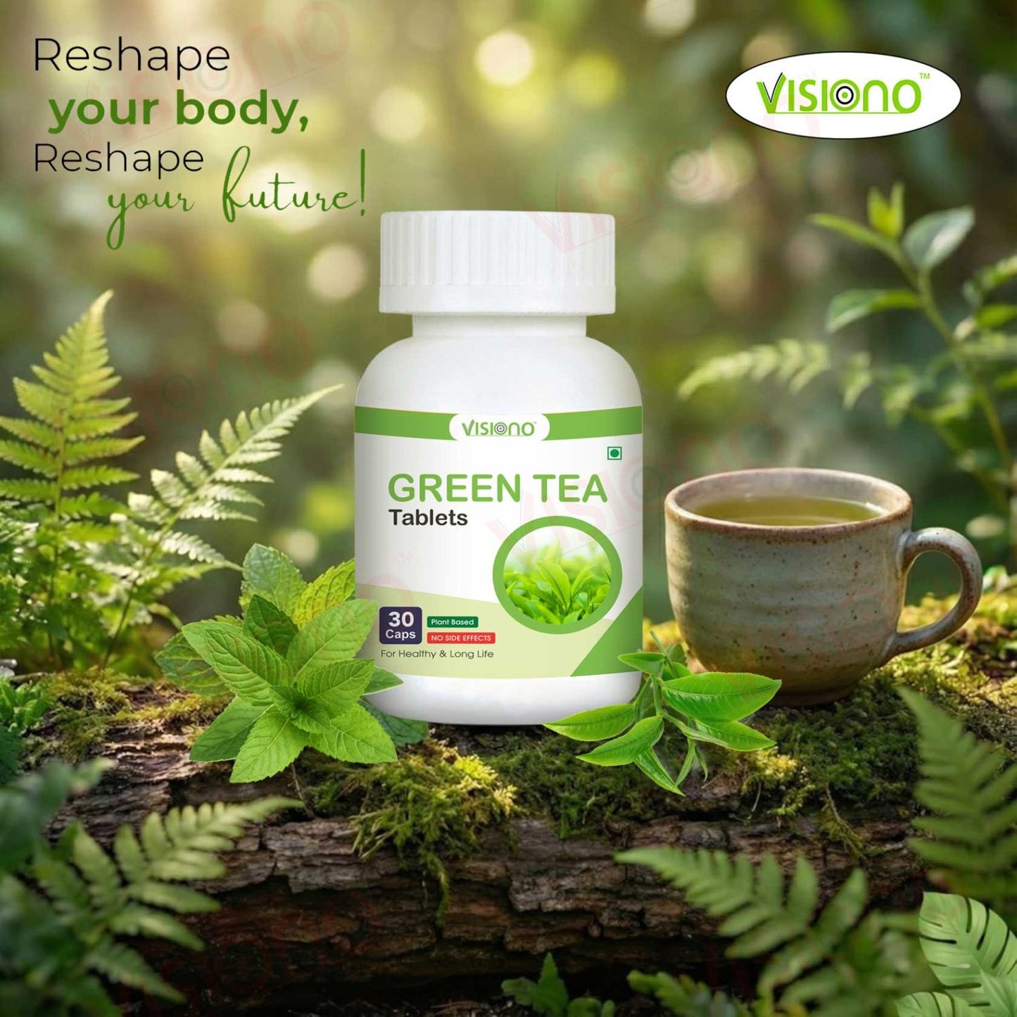 Visiono Green Tea Tablets (30 Tablet )
