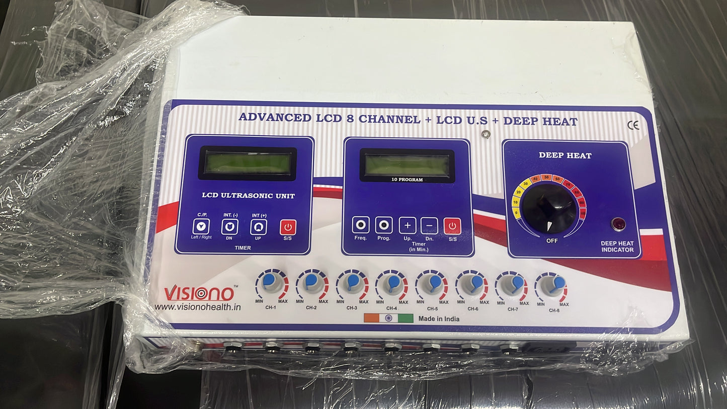 8 Ch. Tens + Ultrasound + Heat Combo
