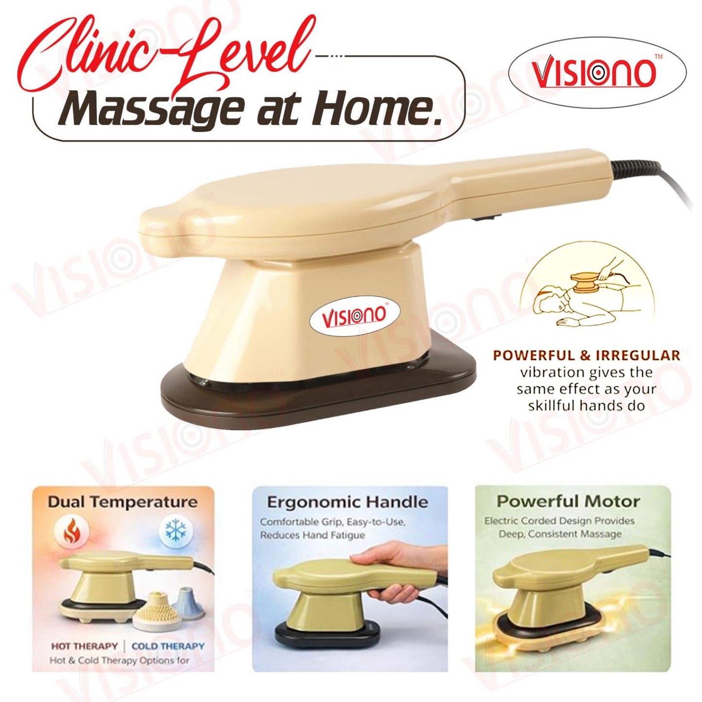 717 Thrive  Physio Powerful Chest Massager | Deep Tissue Vibration Therapy Device