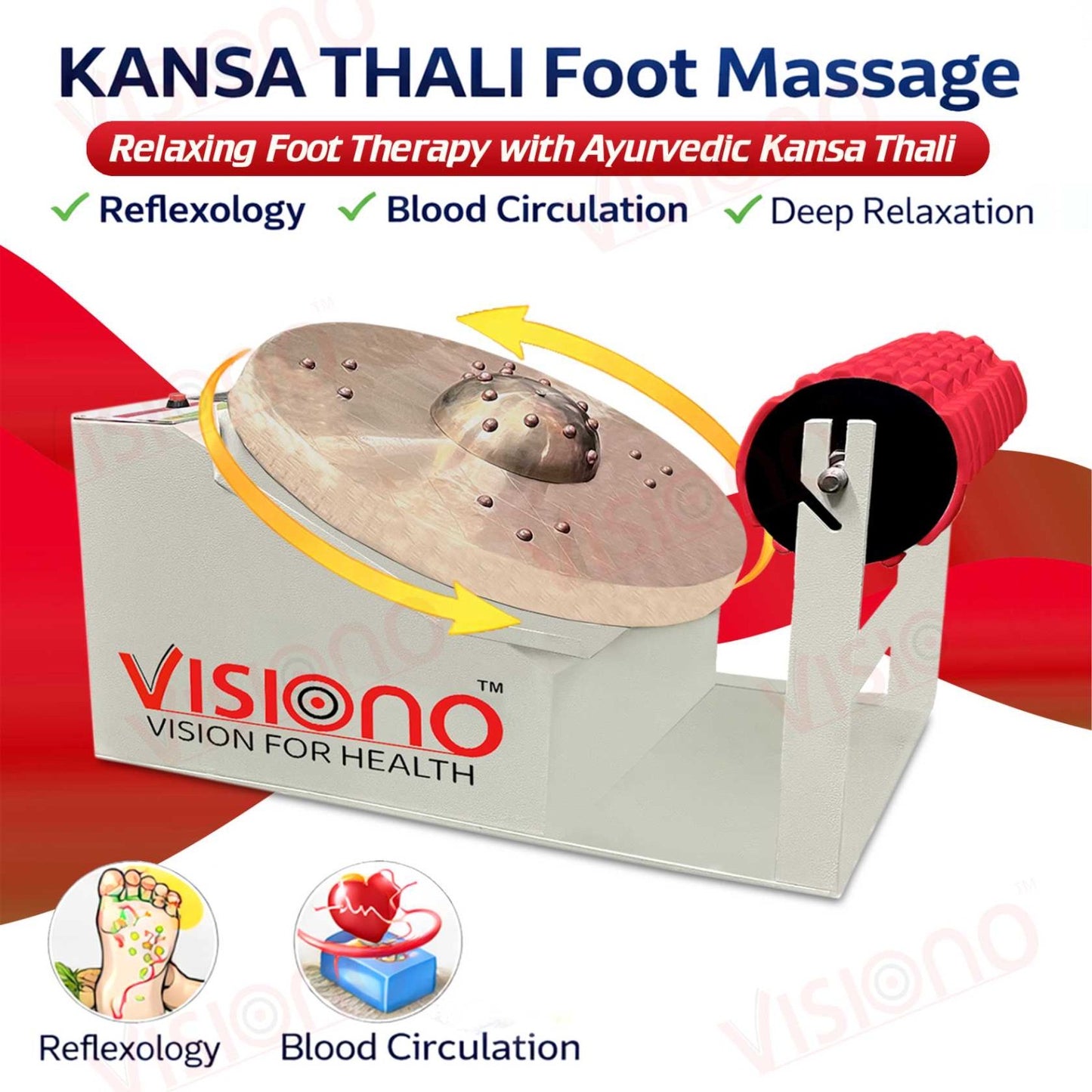 Kansa Thali Foot Massager