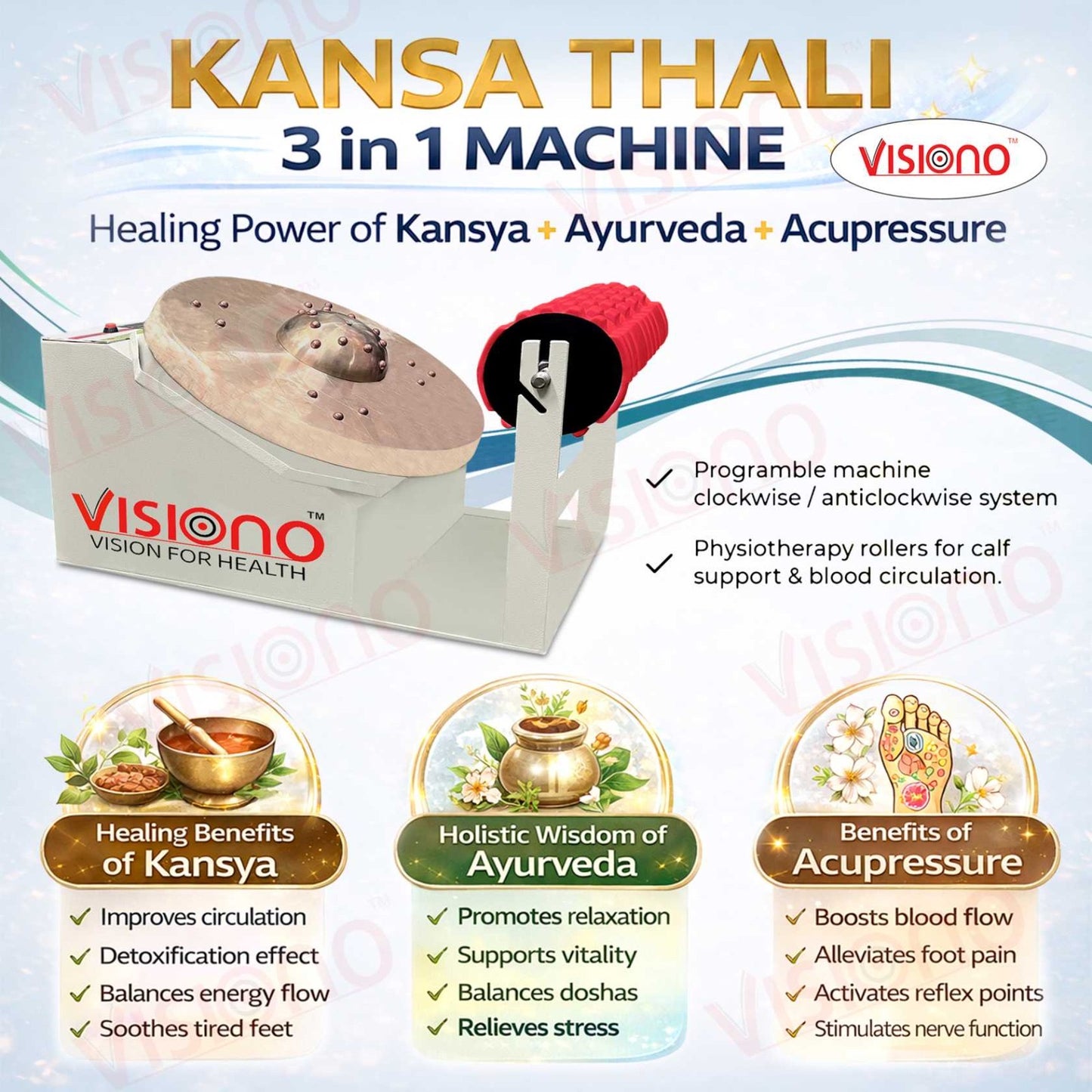 Kansa Thali Foot Massager