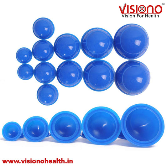 Silicone vaccume cupping set for -12 pcs