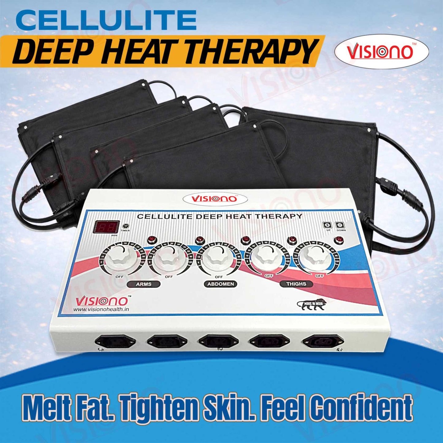 Visiono Cellulite Deep Heat Therapy Machine for Body Slimming & Pain Relief
