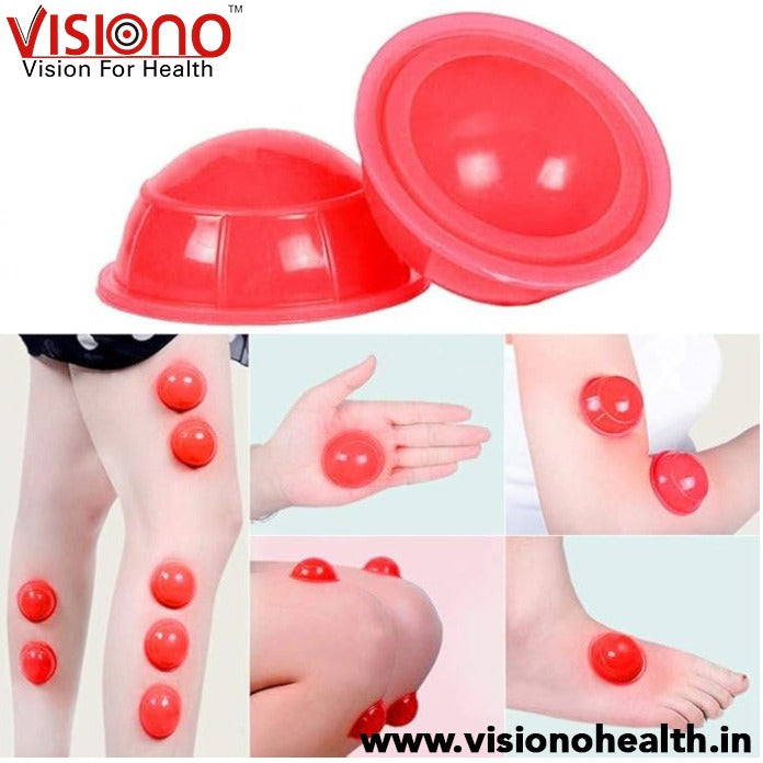 Silicone vaccume cupping set for -12 pcs
