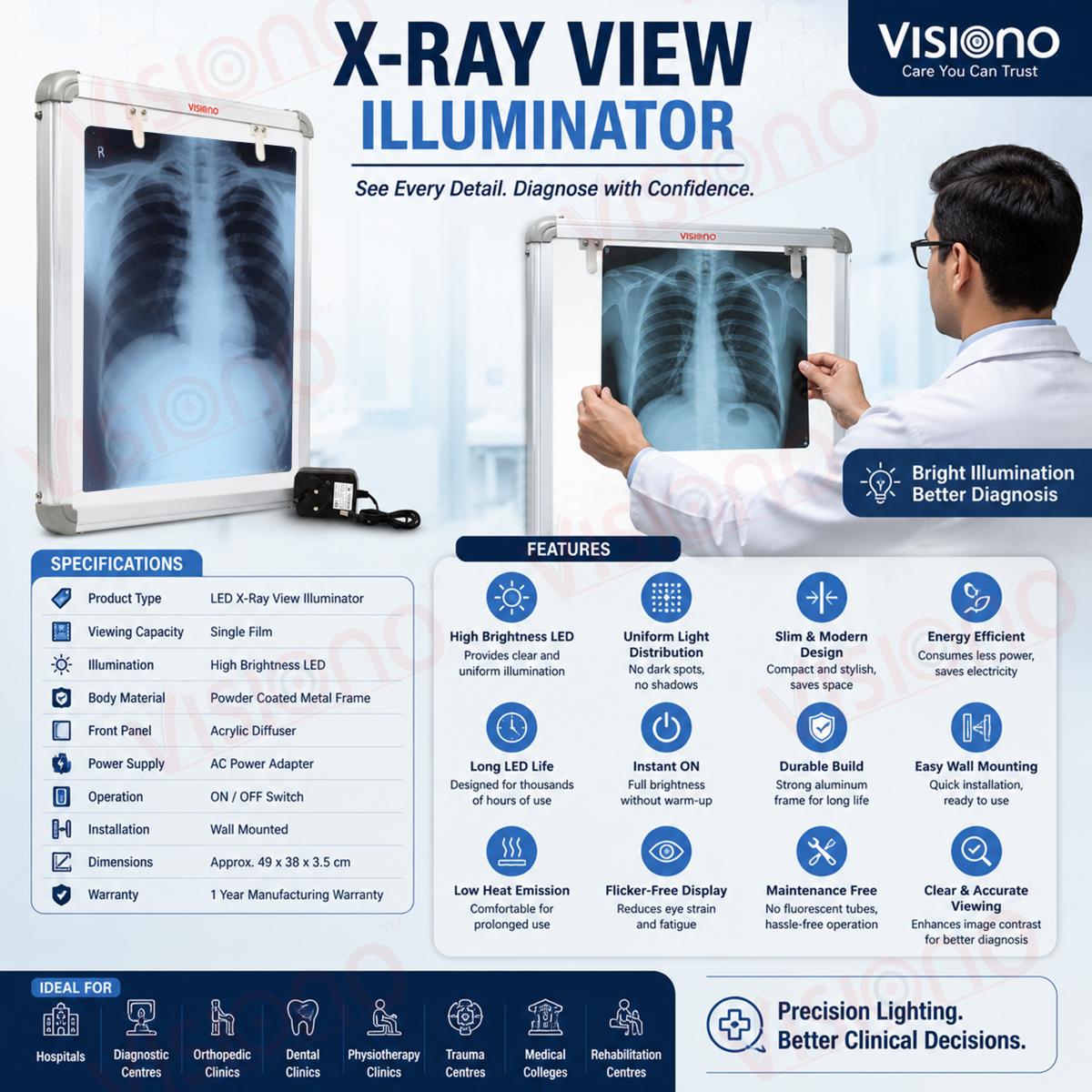 X RAY VIEW ILLUMINATOR SINGLE