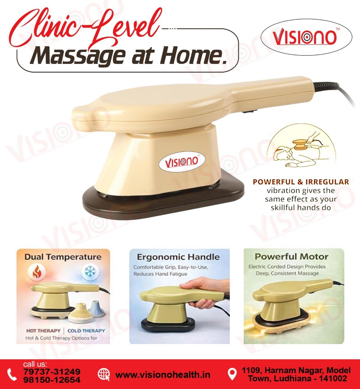 717 Thrive  Physio Powerful Chest Massager | Deep Tissue Vibration Therapy Device