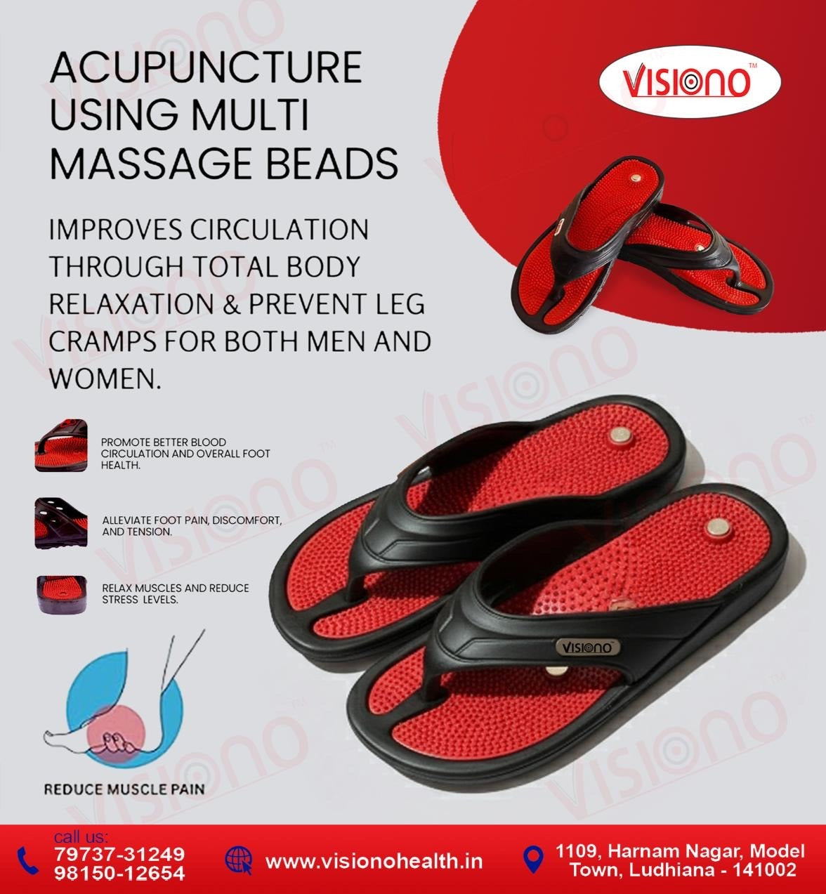 Acupressure  Chappal magnetic