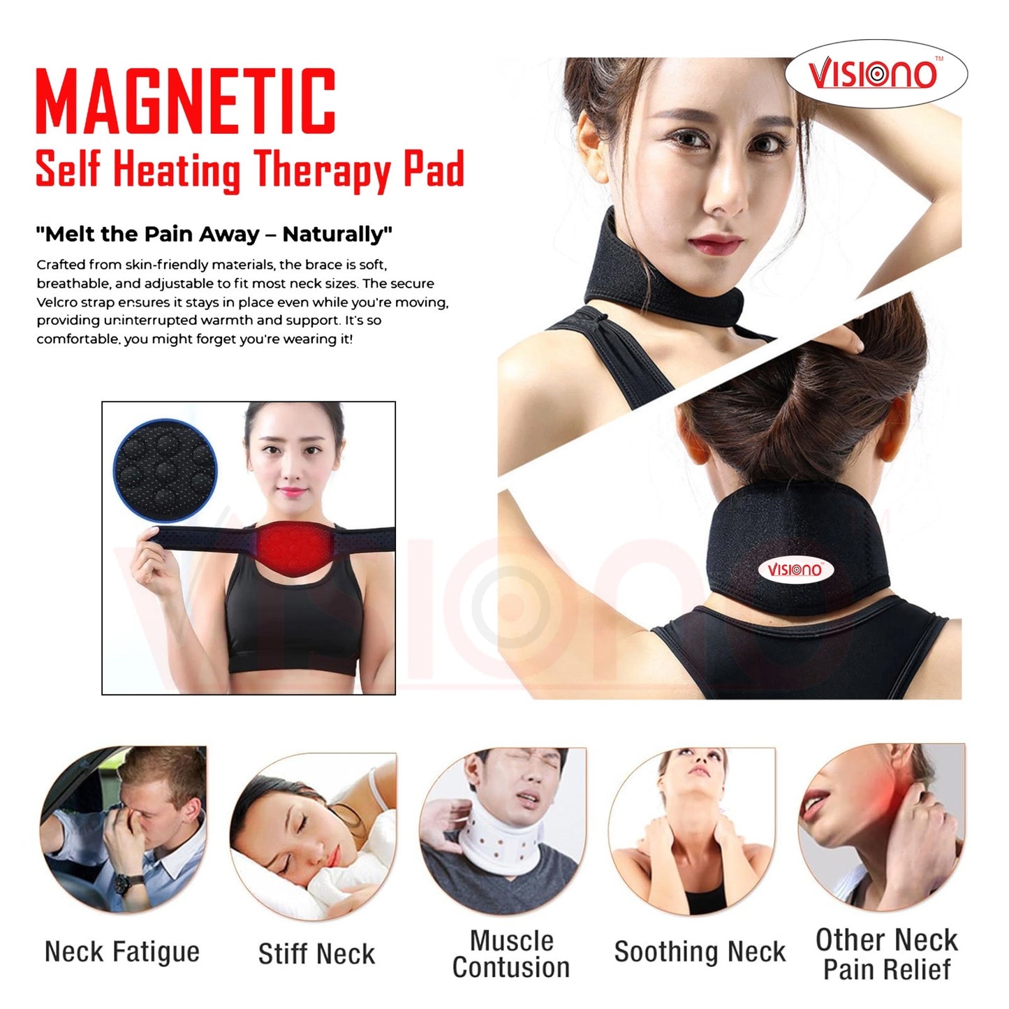 Cervical magnetic belt