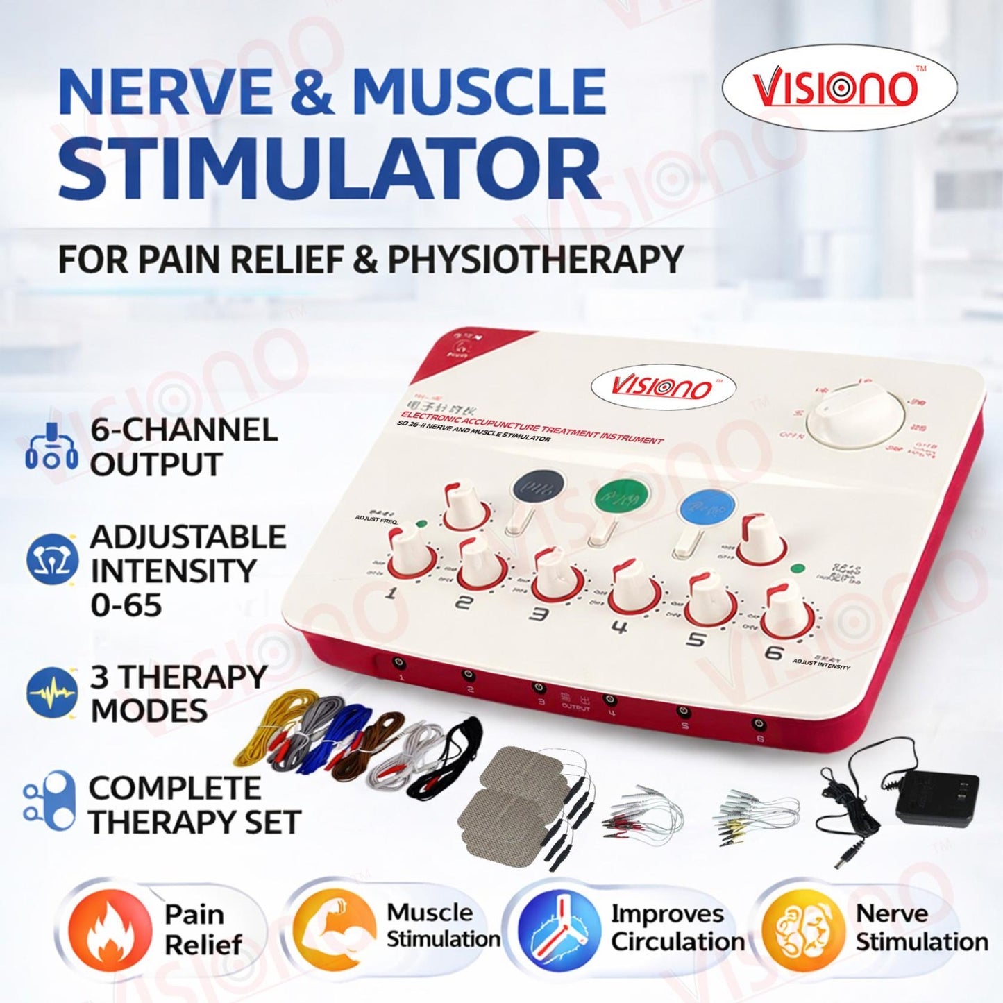 Needles Stimulator – Precision Needling Pain Relief Device (6 Channel Therapy System)