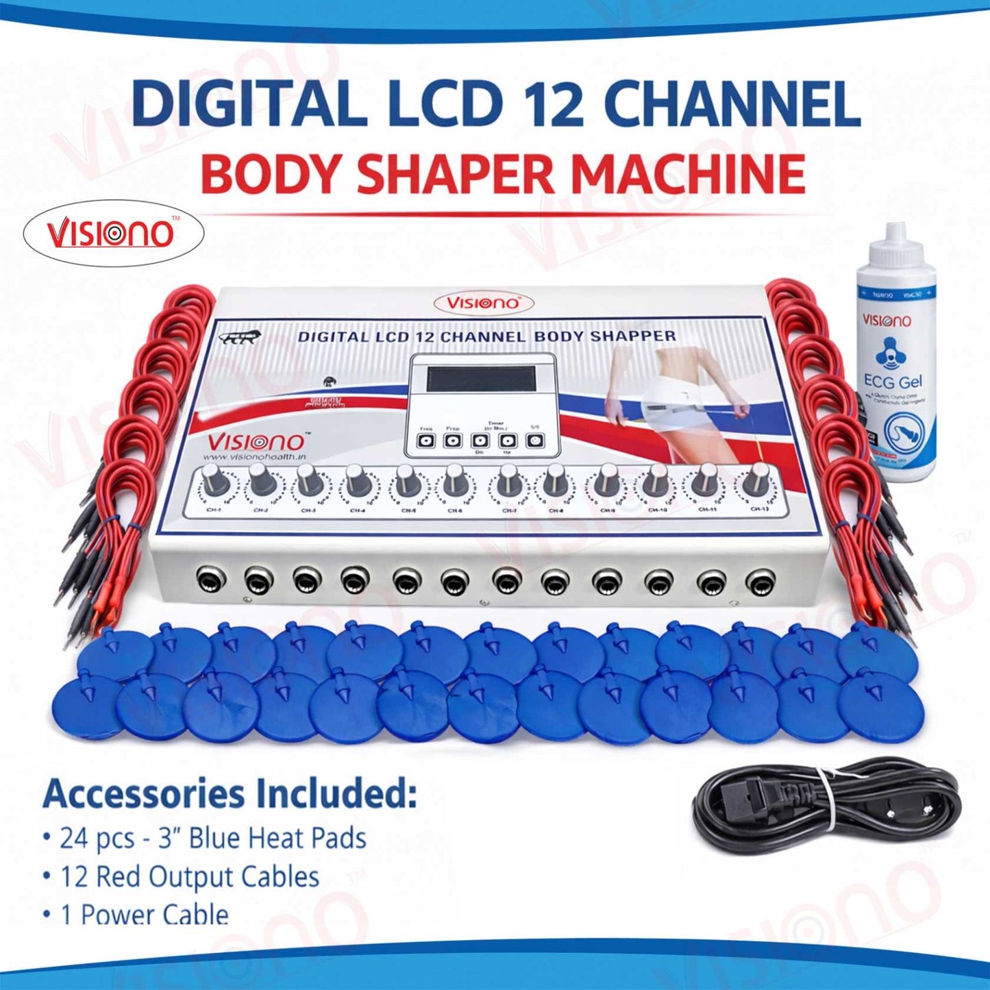 Digital LCD 12 Channel Body Shaper Machine
