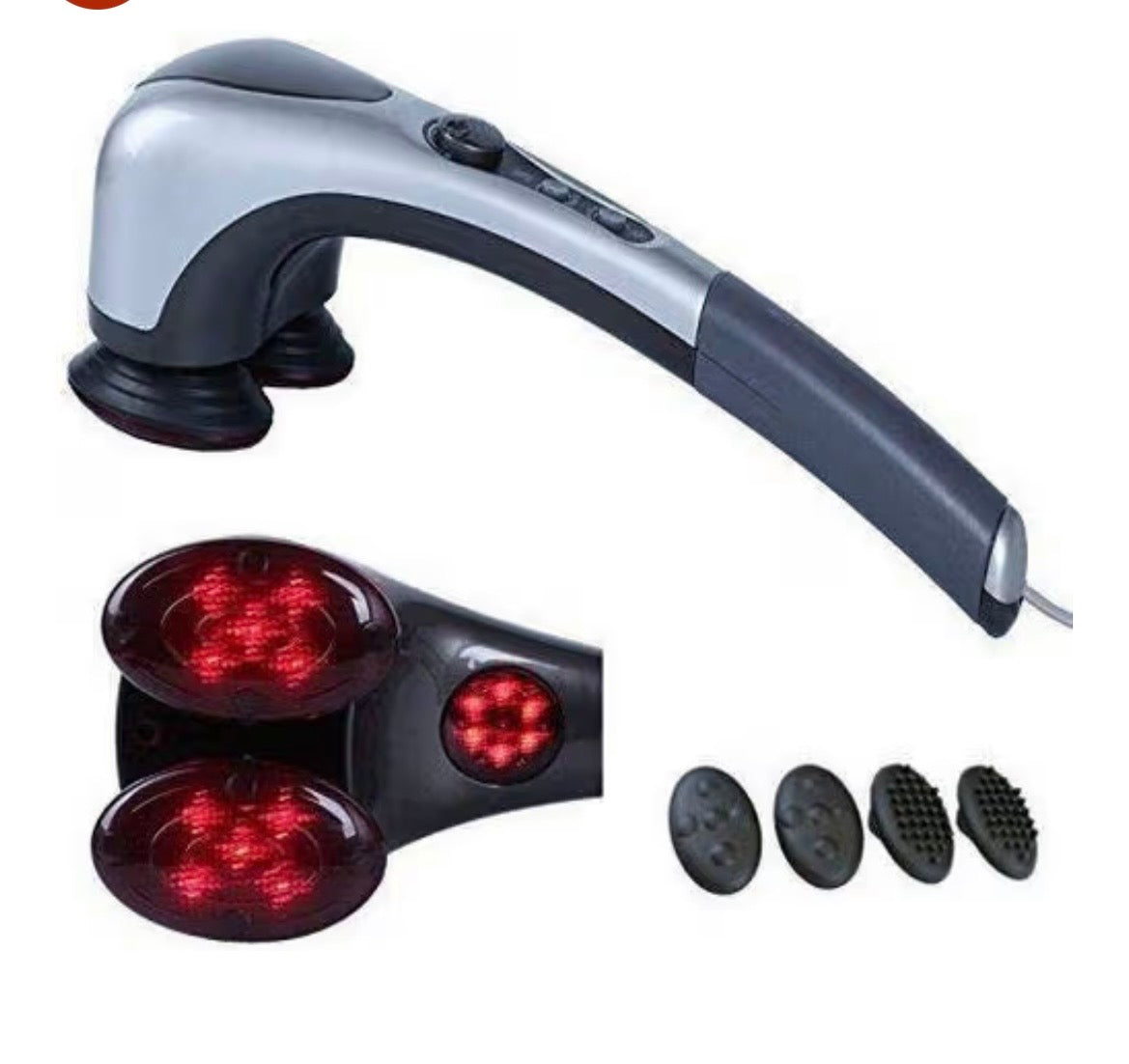 Double Head Infrared Body Massager Hammer – Deep Tissue Pain Relief & Relaxation