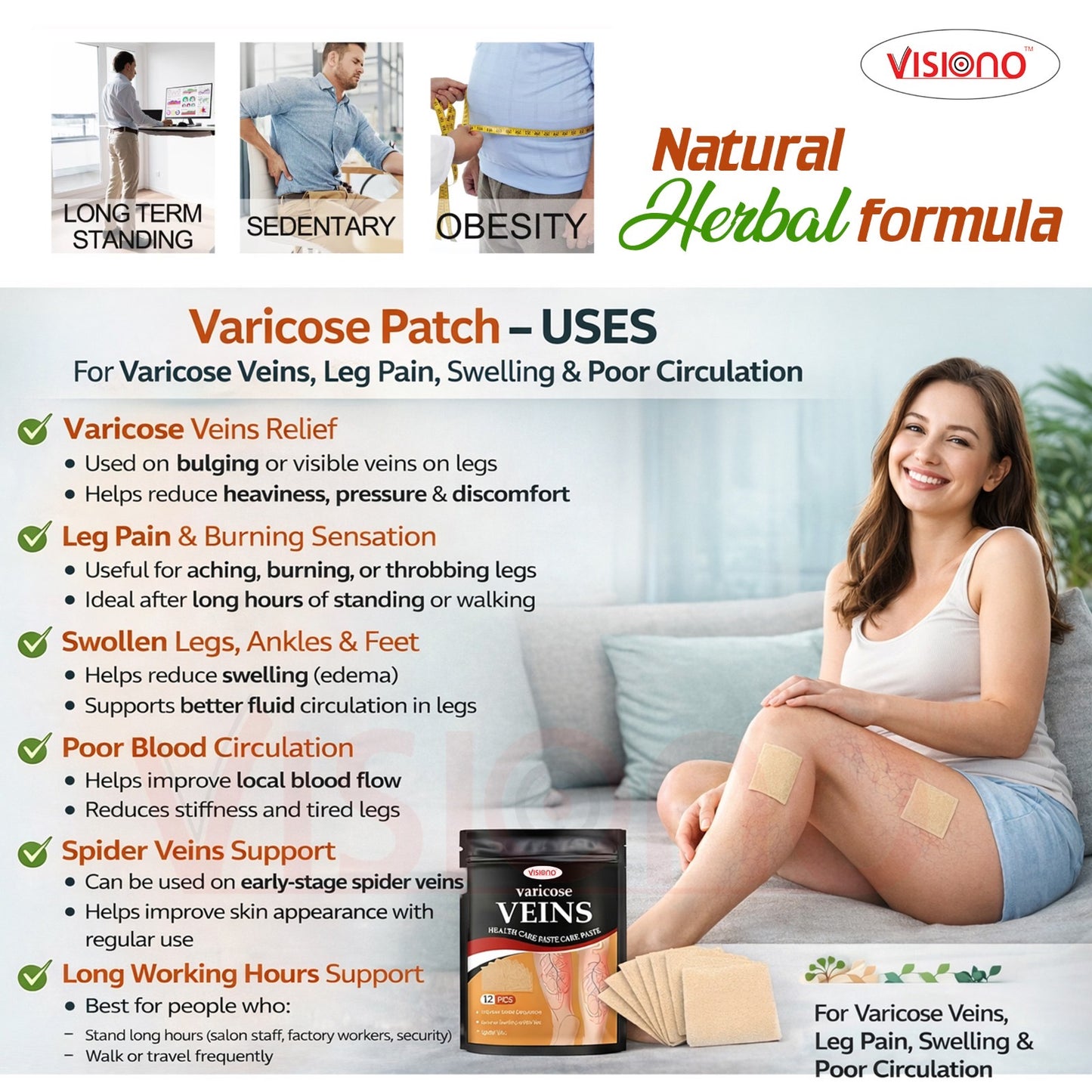 Varicose Veins Herbal Patch