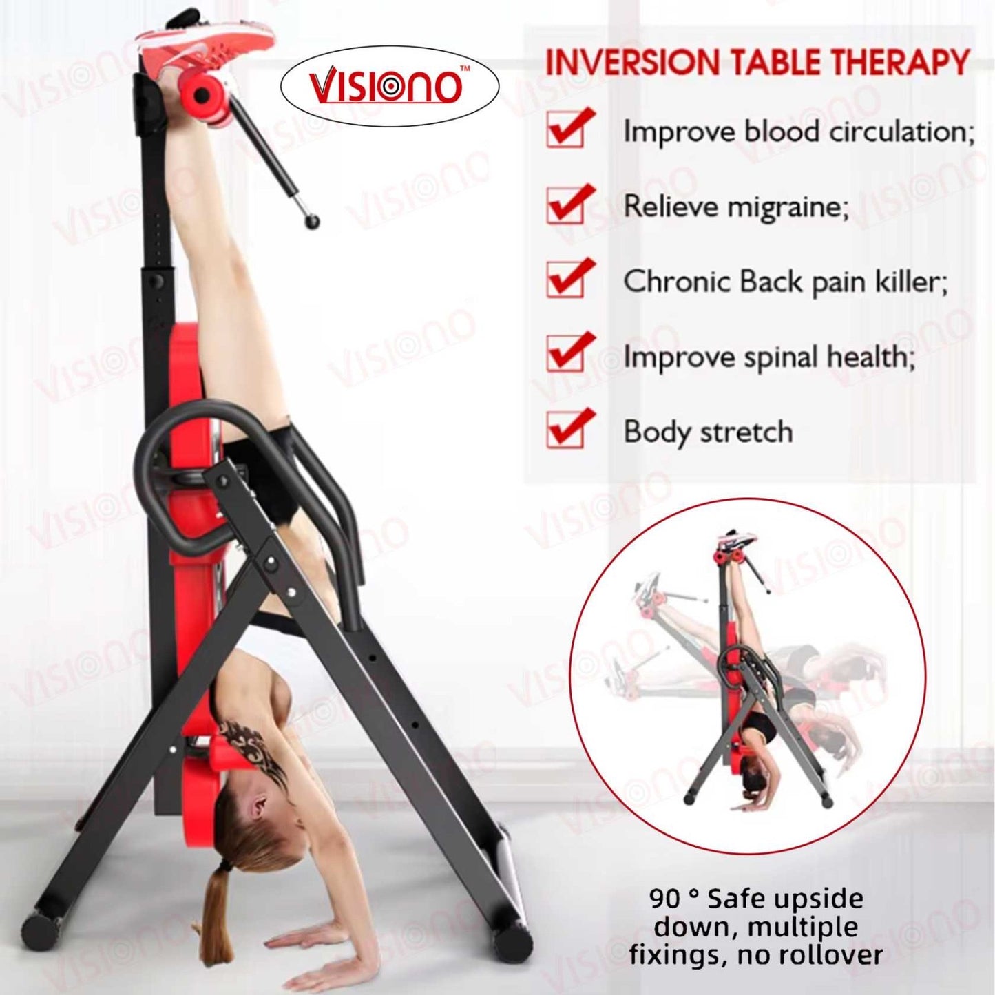VISIONO Spinal Precision Inversion Table
