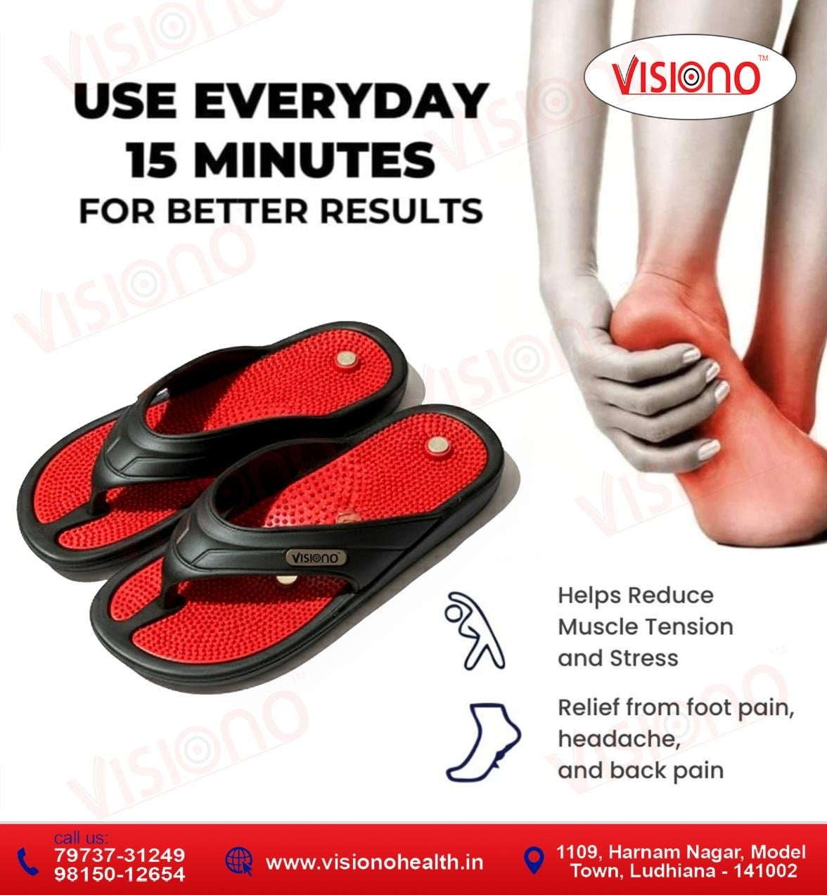 Acupressure  Chappal magnetic