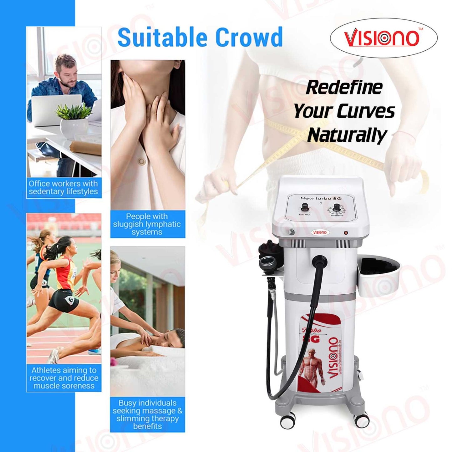 Turbo G8 Vacuum & Vibration Slimming Machine