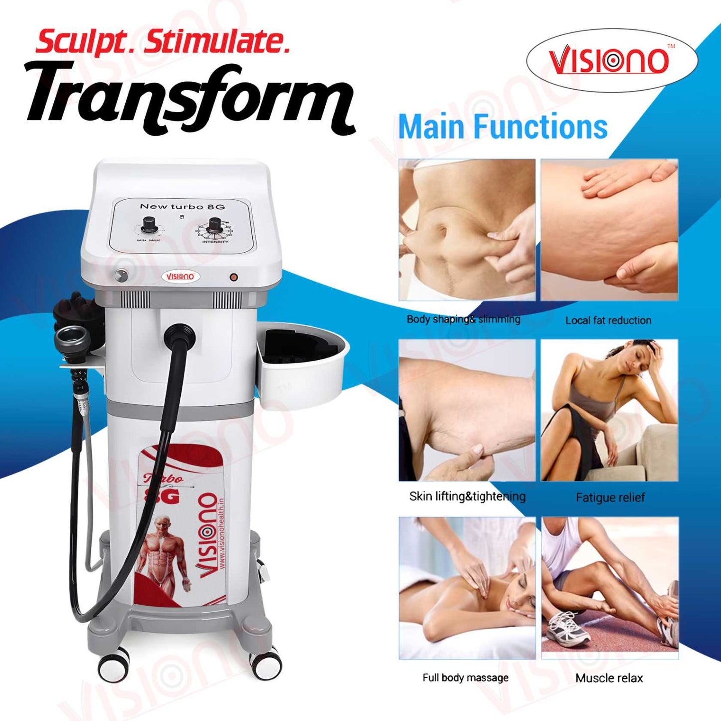 Turbo G8 Vacuum & Vibration Slimming Machine