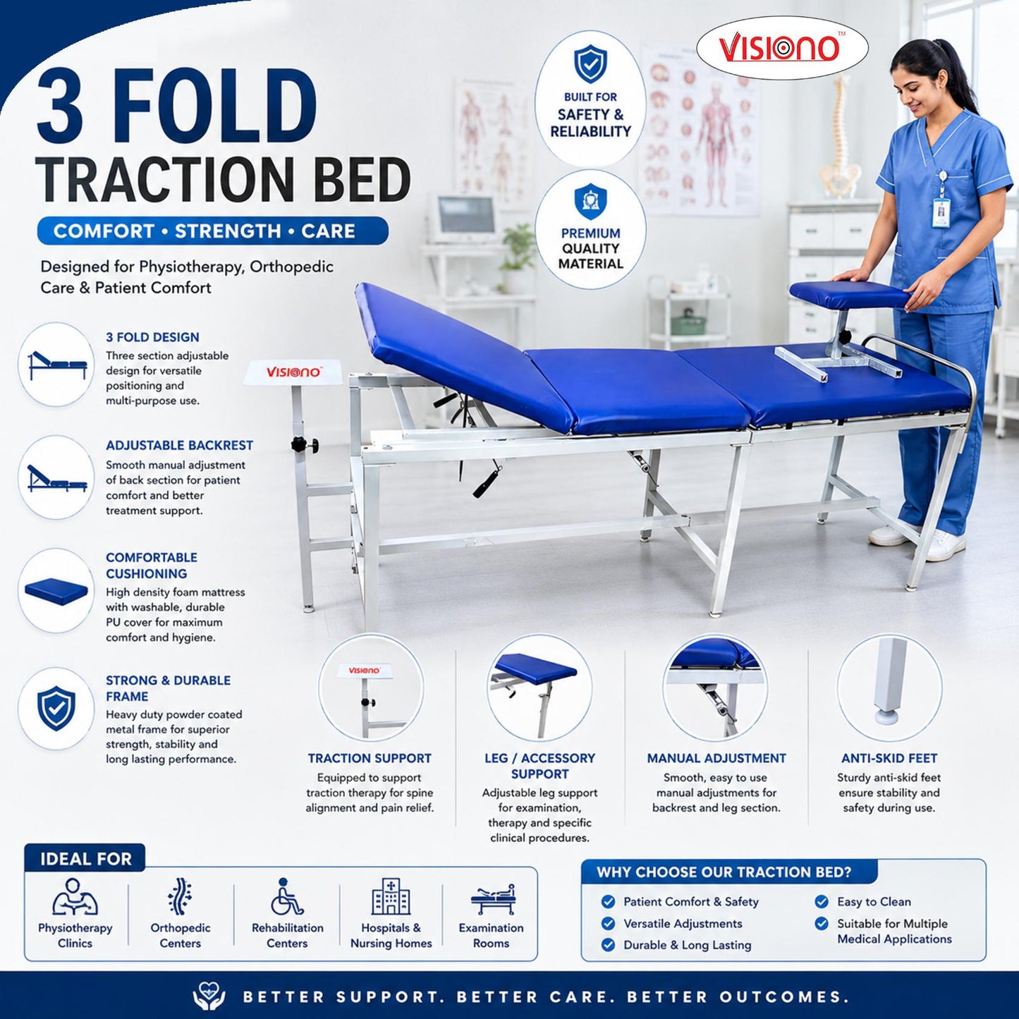 Traction Bed 3Fold