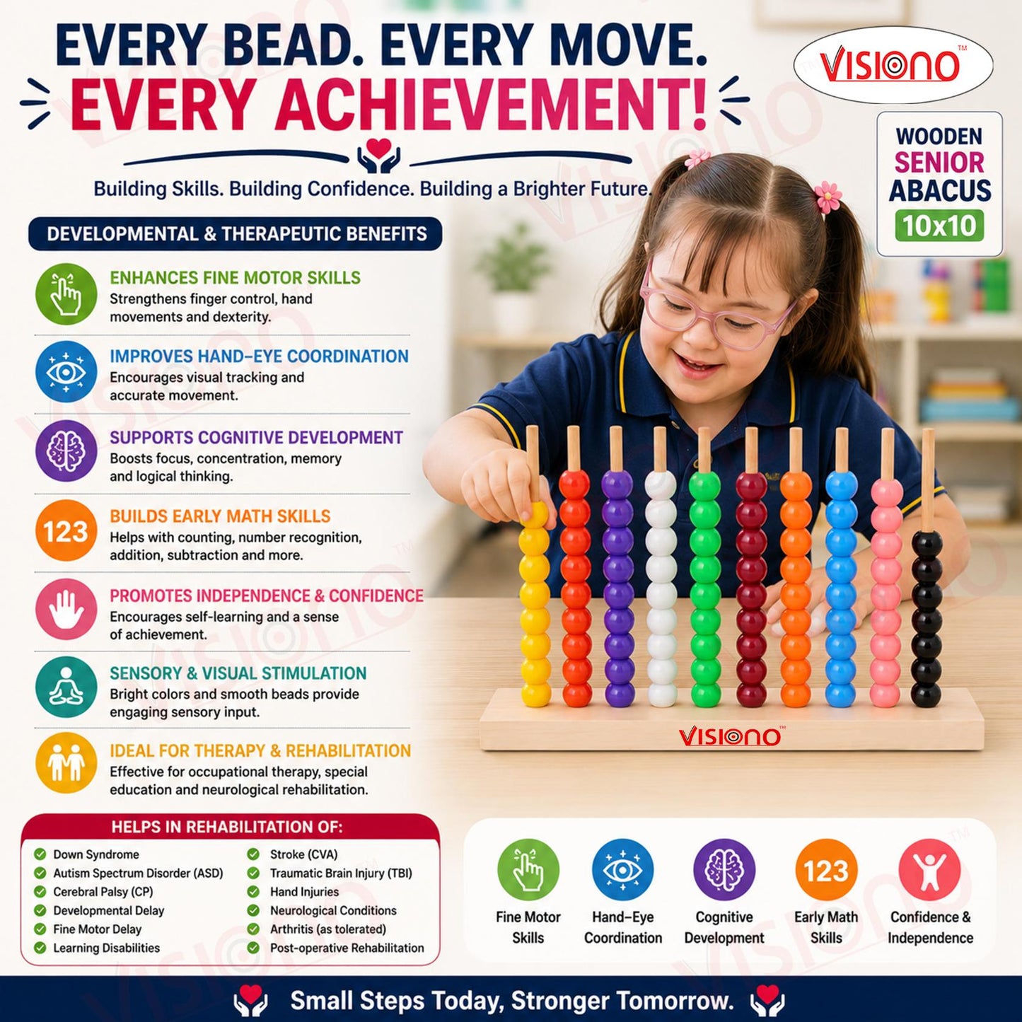 Wooden Block Puzzle Abacus 10x10