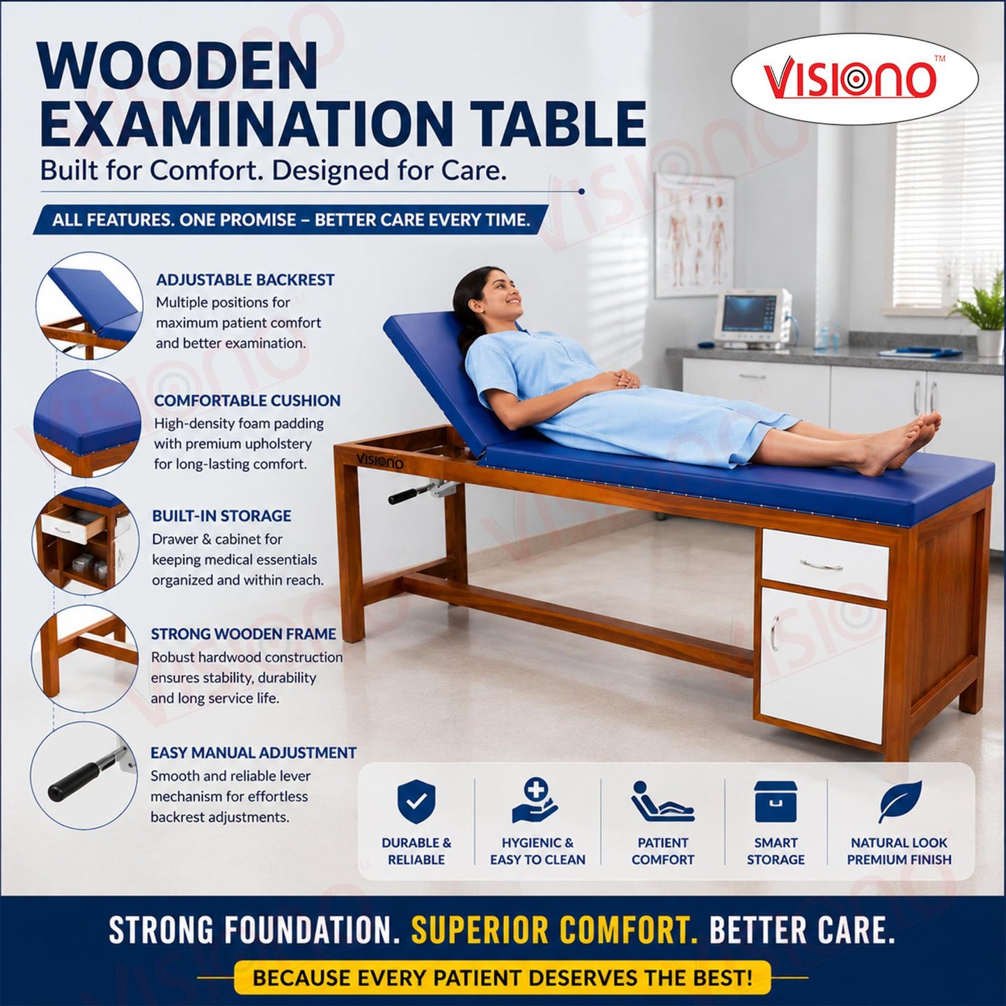 Wooden Examination Couch