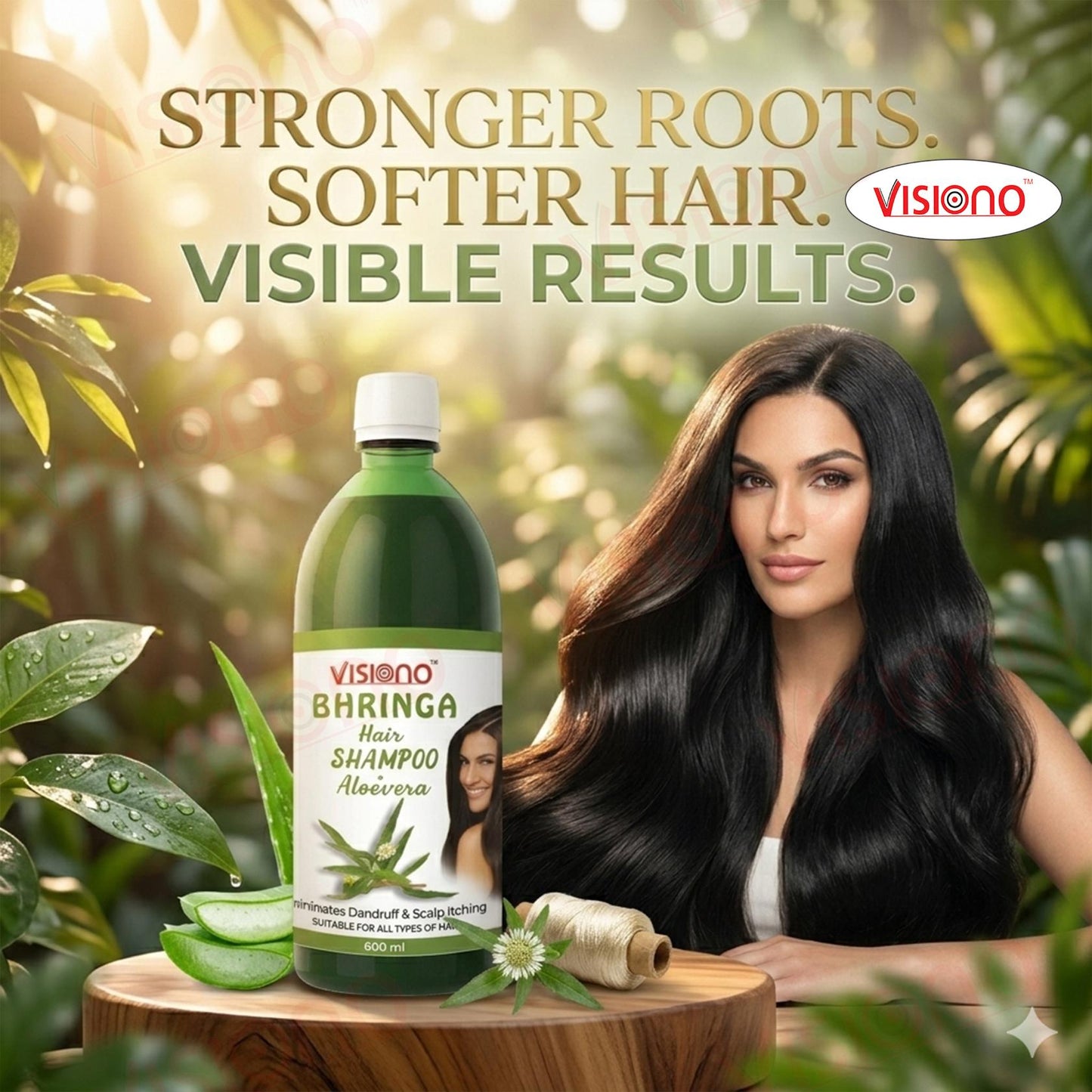 Hair Shampoo Bhringa with Aloevera 600ml