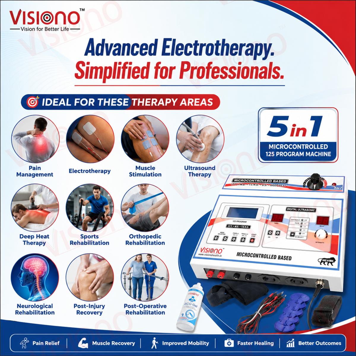 5 in Combo IFT + Tens + US + MS + Deep Heat